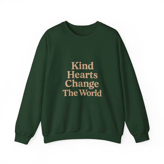 Crewneck Sweatshirt — "Kind Hearts Change The World"