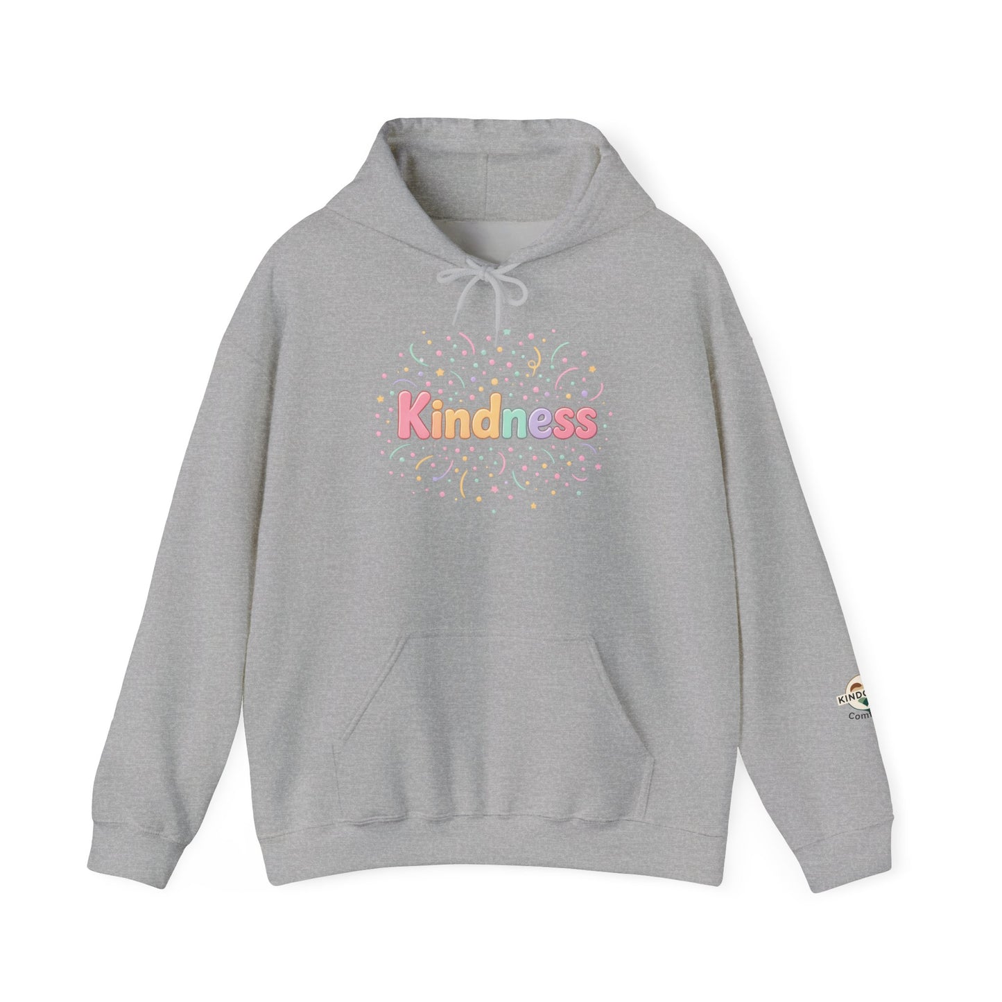 Kindness Pastel Hoodie – Cute Rainbow ‘Kindness’ Graphic hoodie