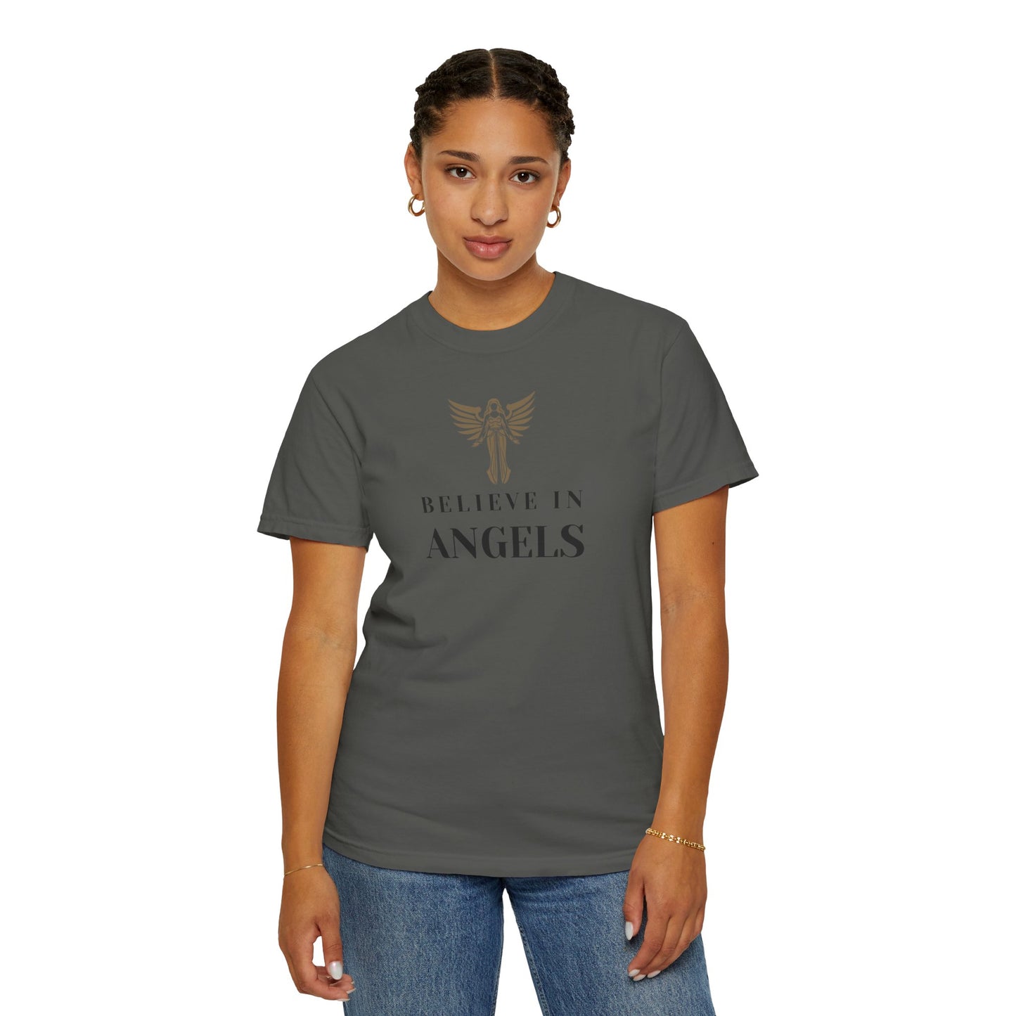 Believe in Angels Unisex T-Shirt for Spiritual Seekers, Casual Wear, Gift for Friends, Birthday Gift, Inspirational Apparel