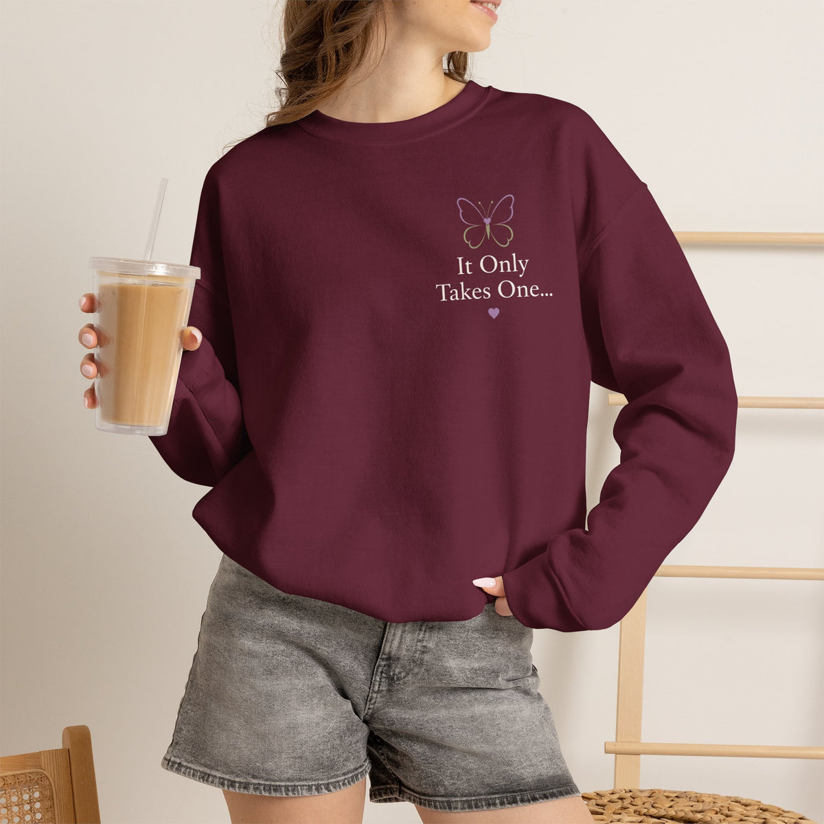 It Only Takes One... Helping Hand Crewneck Sweatshirt