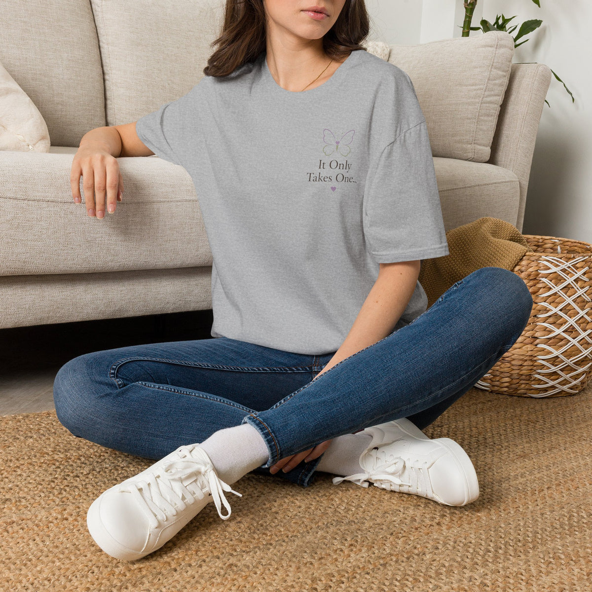 Butterfly 'It Only Takes One' T-Shirt — Inspirational Casual Tee