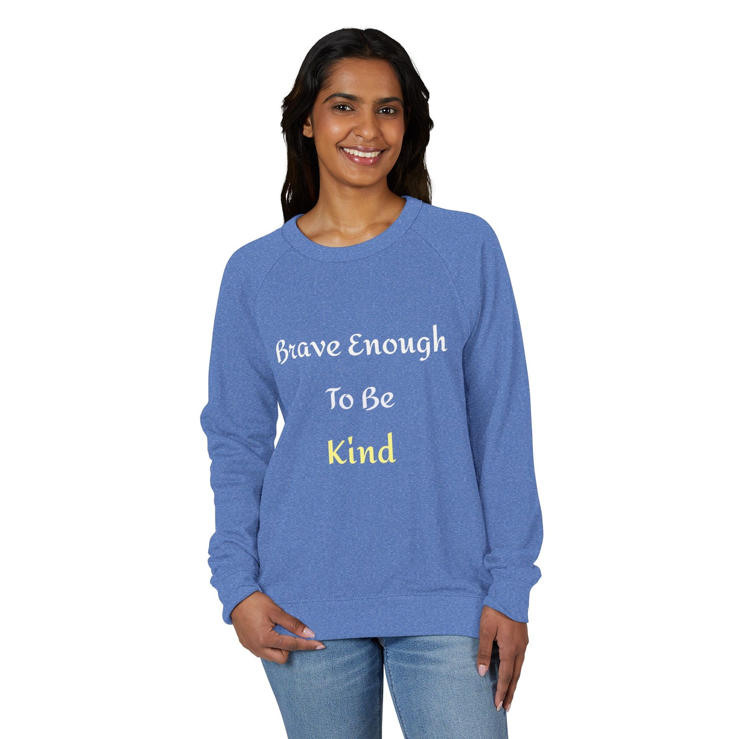 Best Selling — "Brave Enough To Be Kind" Inspirational Raglan