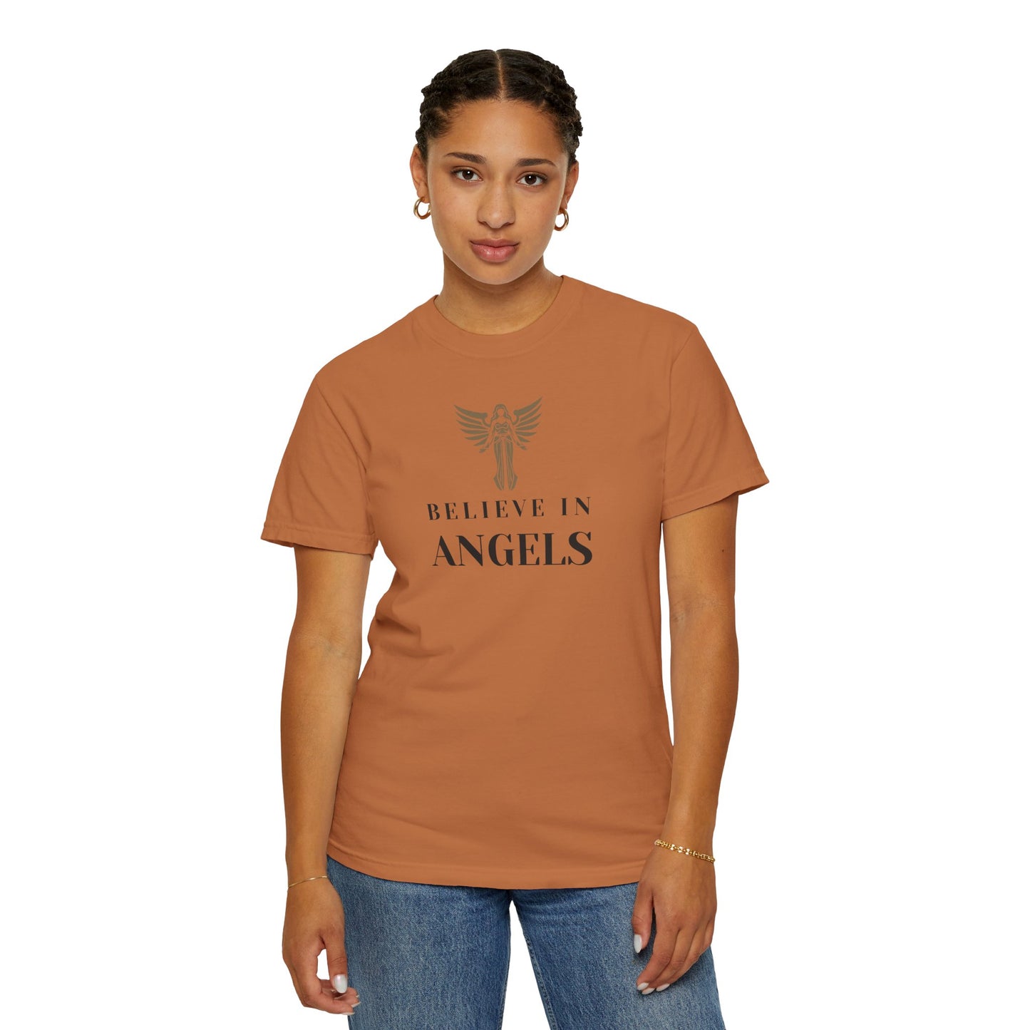 Believe in Angels Unisex T-Shirt for Spiritual Seekers, Casual Wear, Gift for Friends, Birthday Gift, Inspirational Apparel