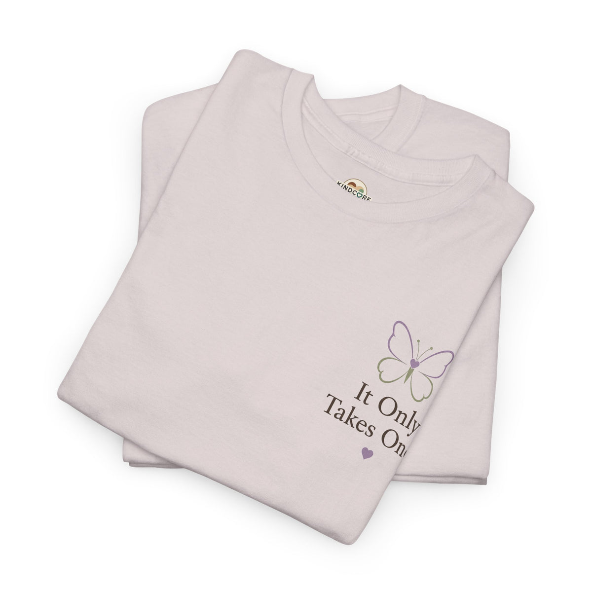 folded beige, buttery t shirt