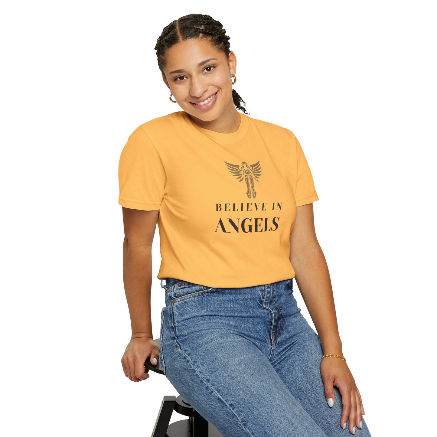 Believe in Angels Unisex T-Shirt for Spiritual Seekers, Casual Wear, Gift for Friends, Birthday Gift, Inspirational Apparel