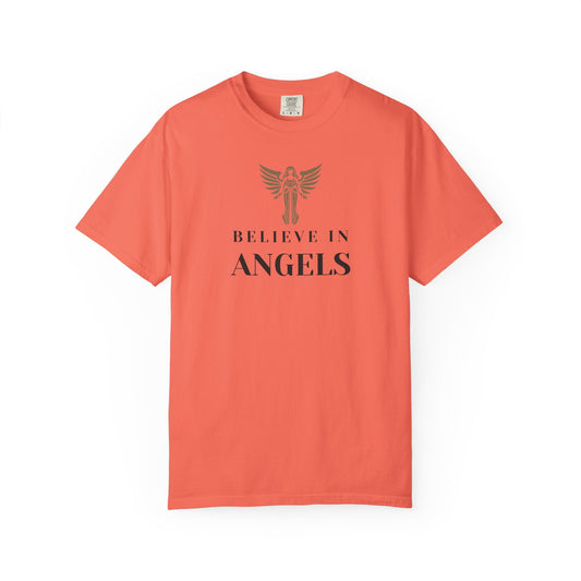 Believe in Angels Unisex T-Shirt for Spiritual Seekers, Casual Wear, Gift for Friends, Birthday Gift, Inspirational Apparel