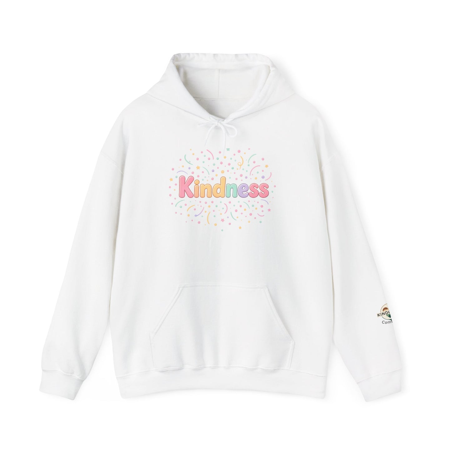 Kindness Pastel Hoodie – Cute Rainbow ‘Kindness’ Graphic hoodie
