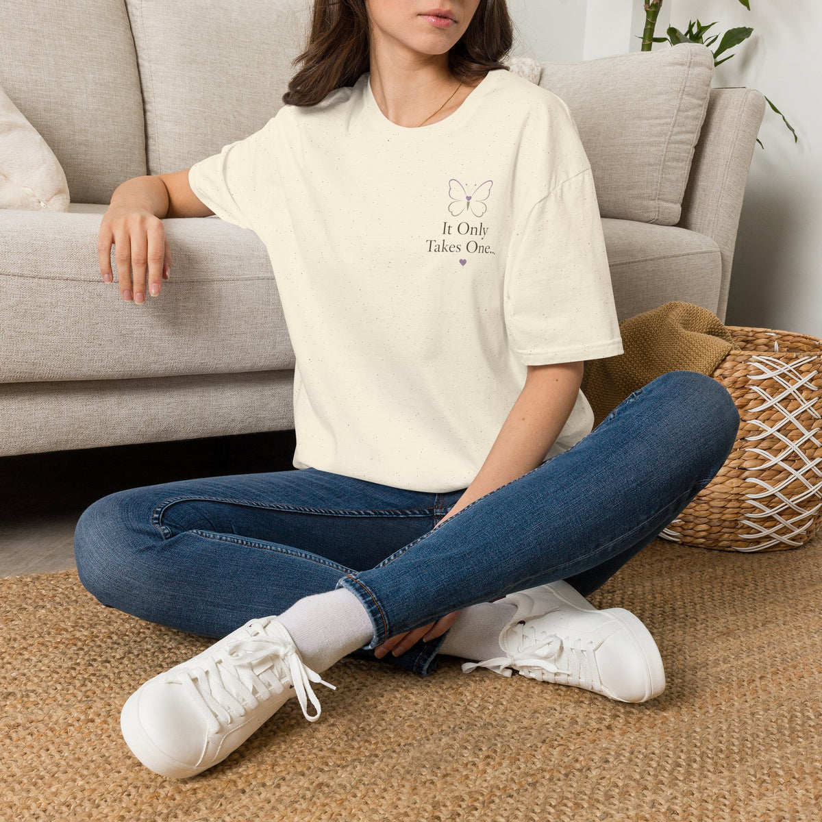 Butterfly 'It Only Takes One' T-Shirt — Inspirational Casual Tee