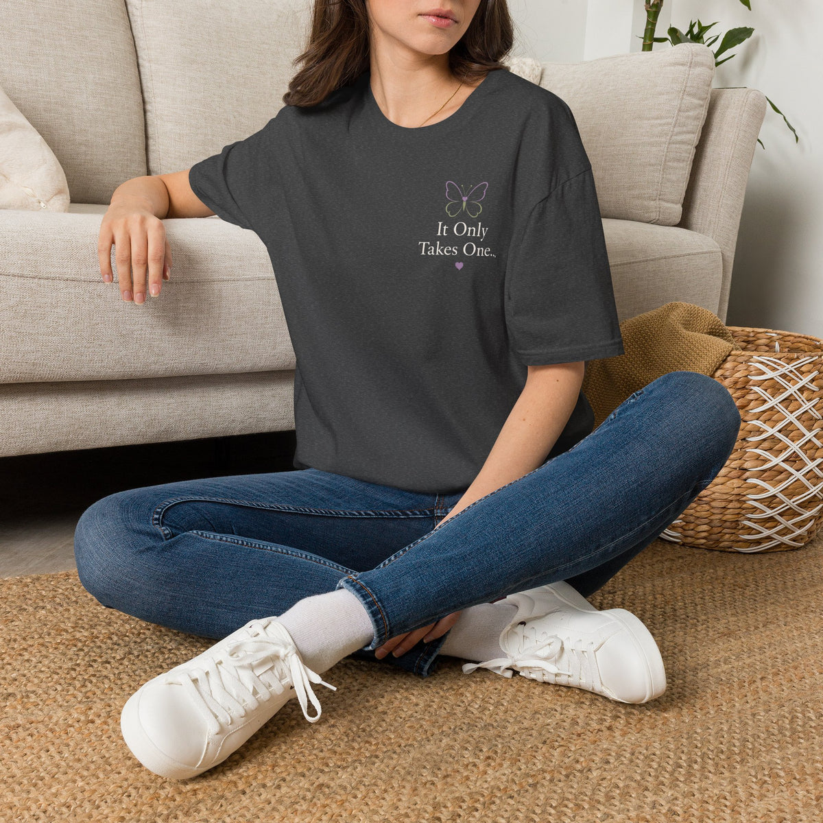 Butterfly 'It Only Takes One' T-Shirt — Inspirational Casual Tee