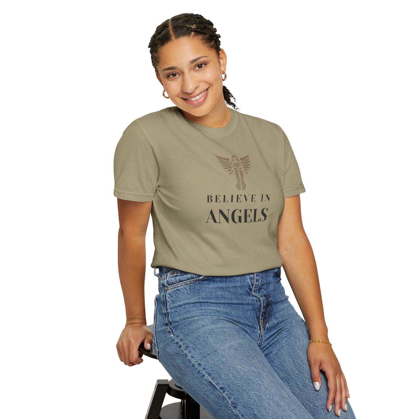 Believe in Angels Unisex T-Shirt for Spiritual Seekers, Casual Wear, Gift for Friends, Birthday Gift, Inspirational Apparel