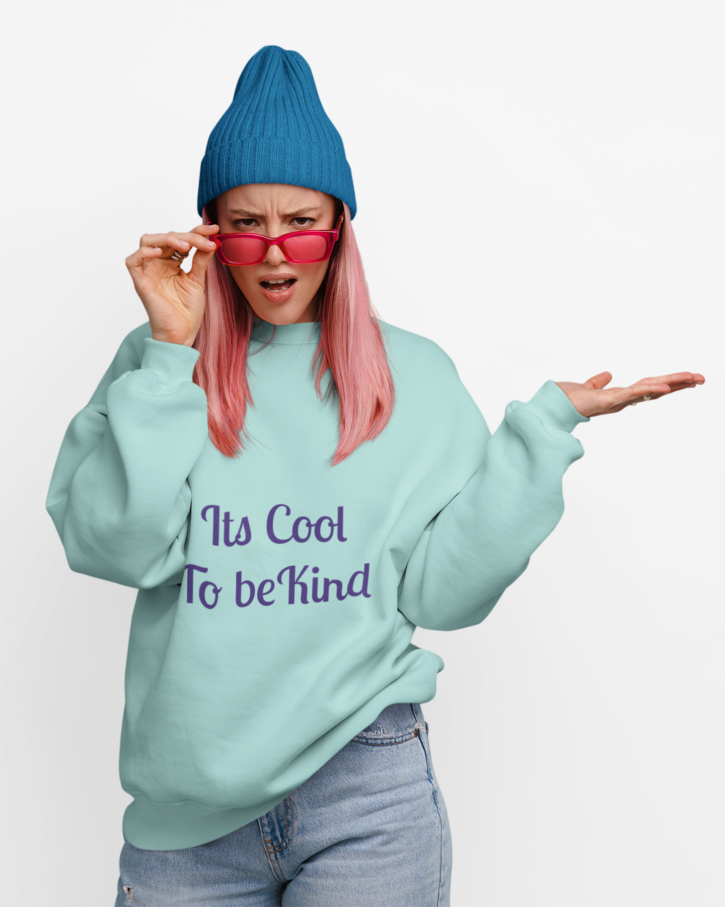 It's Cool to be Kind Unisex Sweatshirt - Garment-Dyed Comfort