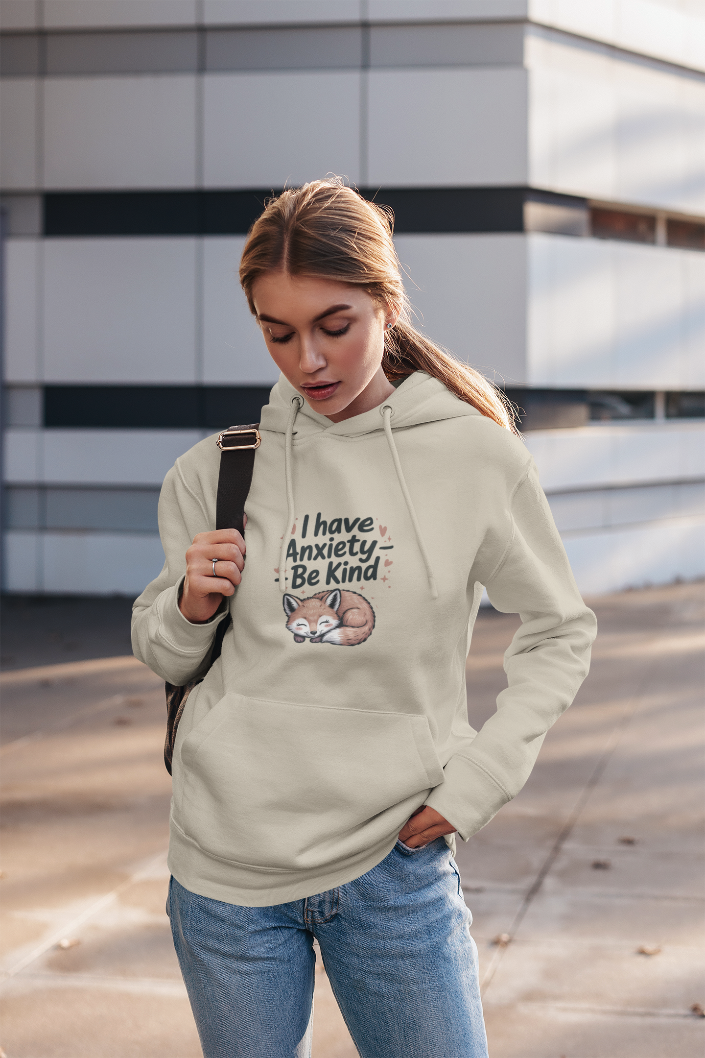 Soft and Cozy Hoodie " I Have Anxiety, Be Kind"