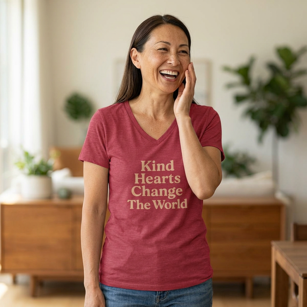 Kind Hearts V-Neck Tee
