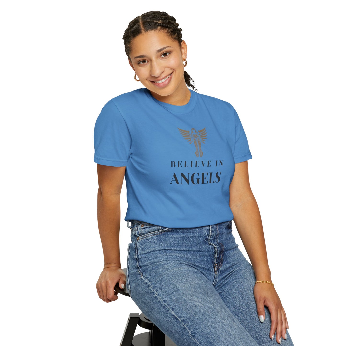 Believe in Angels Unisex T-Shirt for Spiritual Seekers, Casual Wear, Gift for Friends, Birthday Gift, Inspirational Apparel