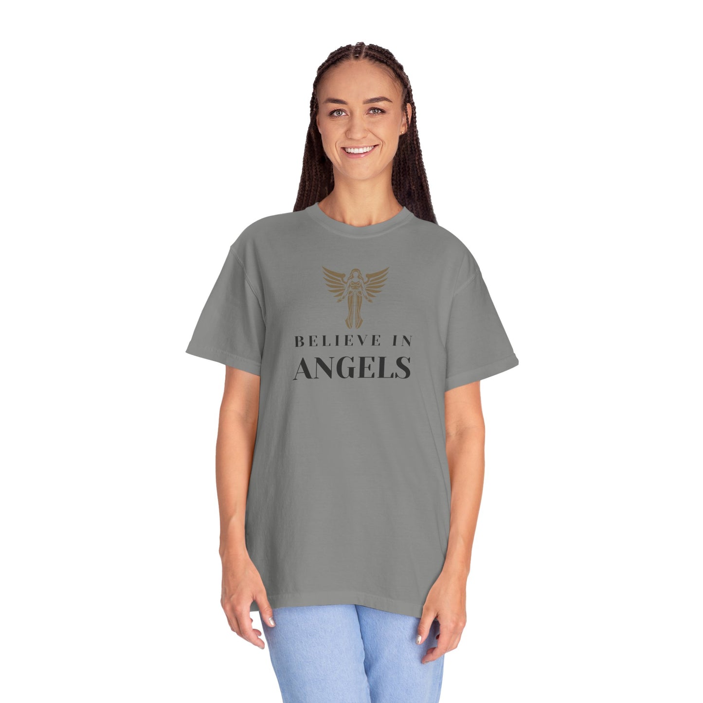 Believe in Angels Unisex T-Shirt for Spiritual Seekers, Casual Wear, Gift for Friends, Birthday Gift, Inspirational Apparel