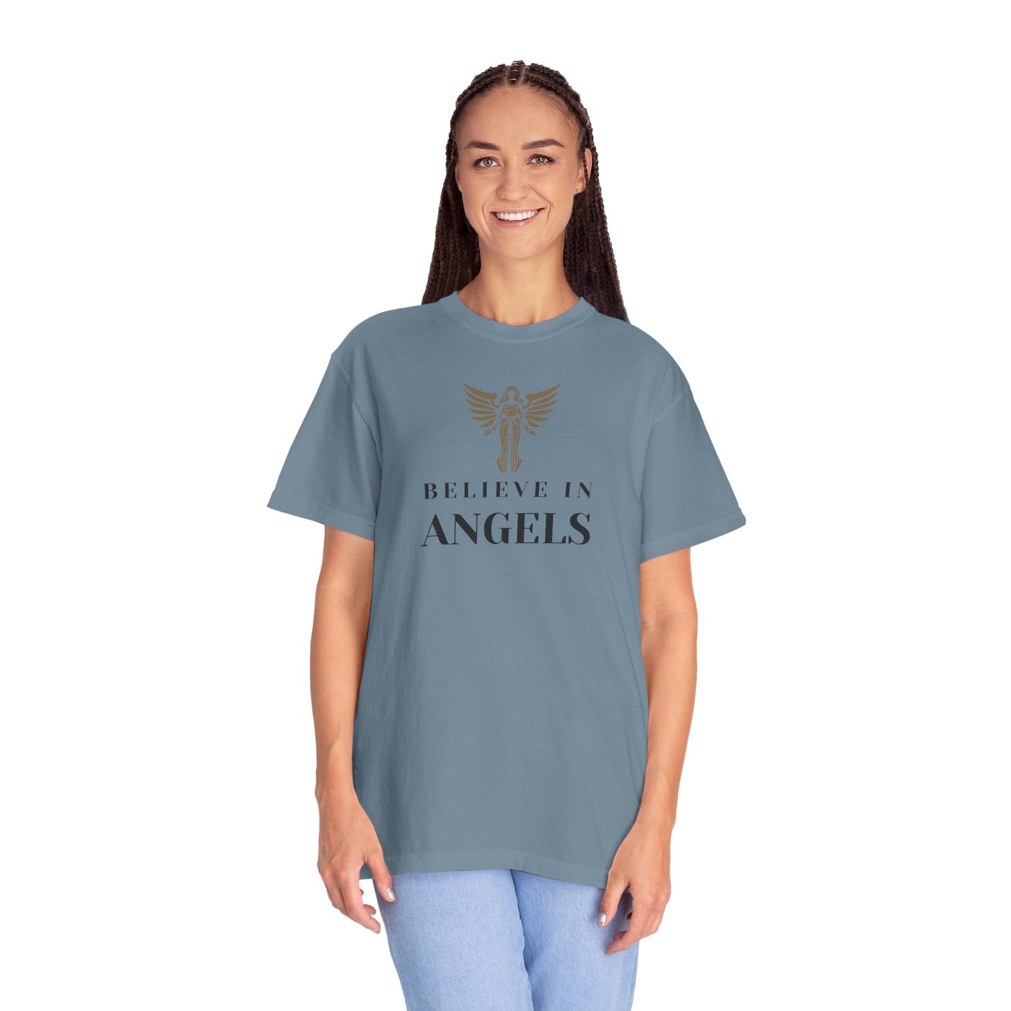 Believe in Angels Unisex T-Shirt for Spiritual Seekers, Casual Wear, Gift for Friends, Birthday Gift, Inspirational Apparel