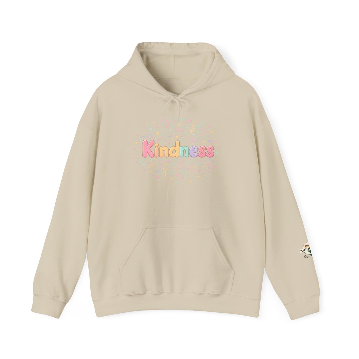 Kindness Pastel Hoodie – Cute Rainbow ‘Kindness’ Graphic hoodie
