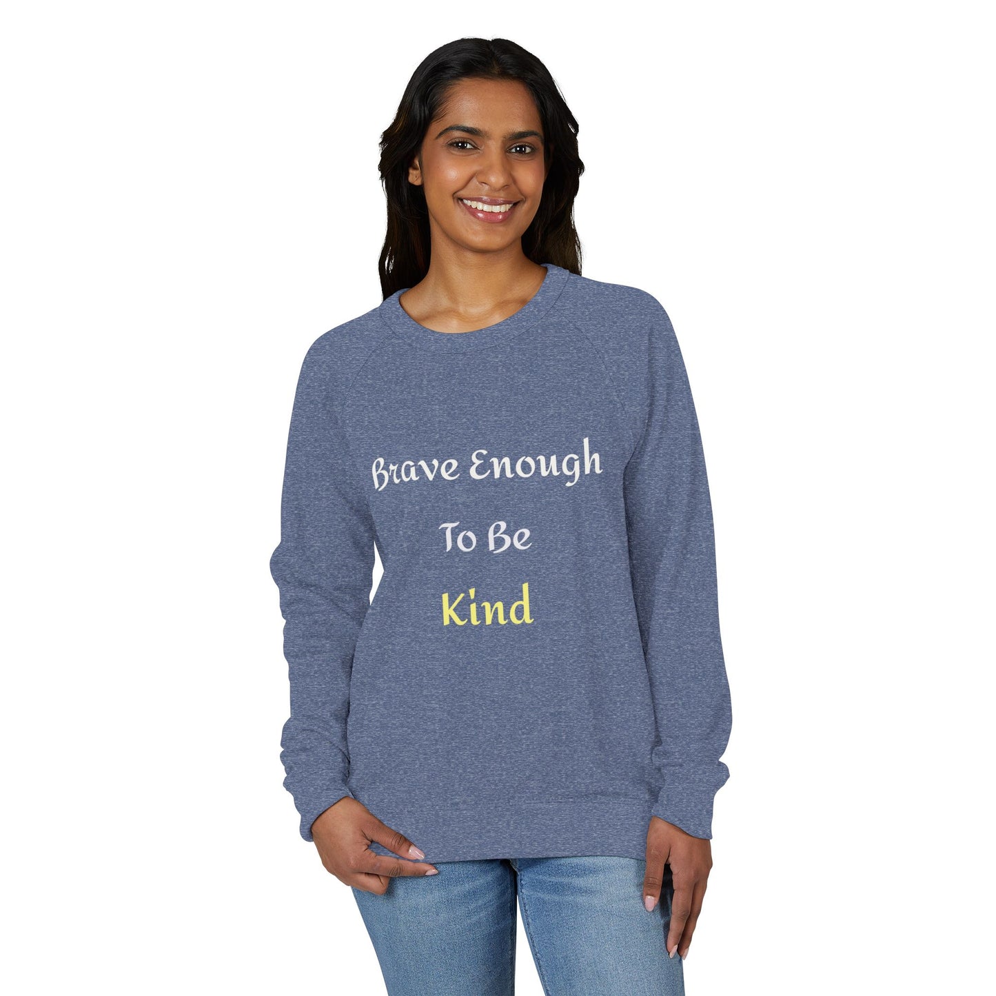 Best Selling — "Brave Enough To Be Kind" Inspirational Raglan
