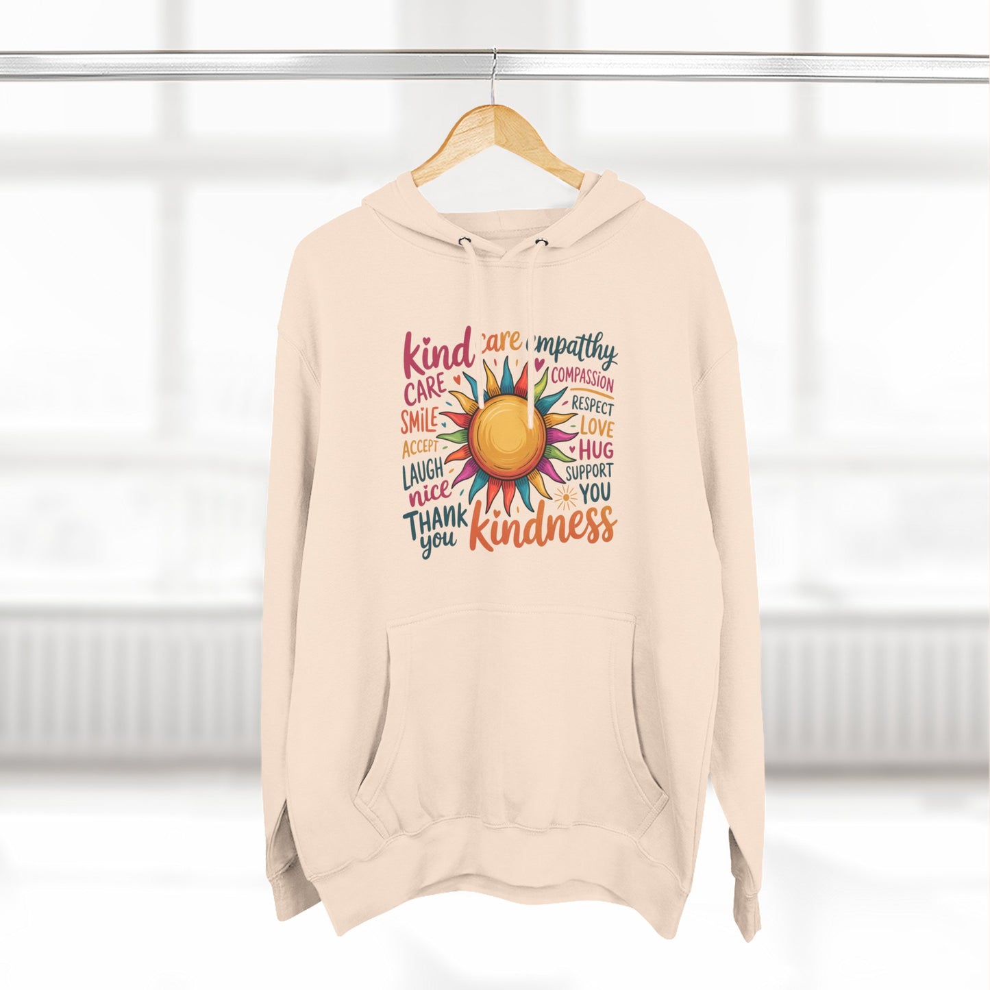 Best Seller- Colorful Kindness Sunburst Hoodie