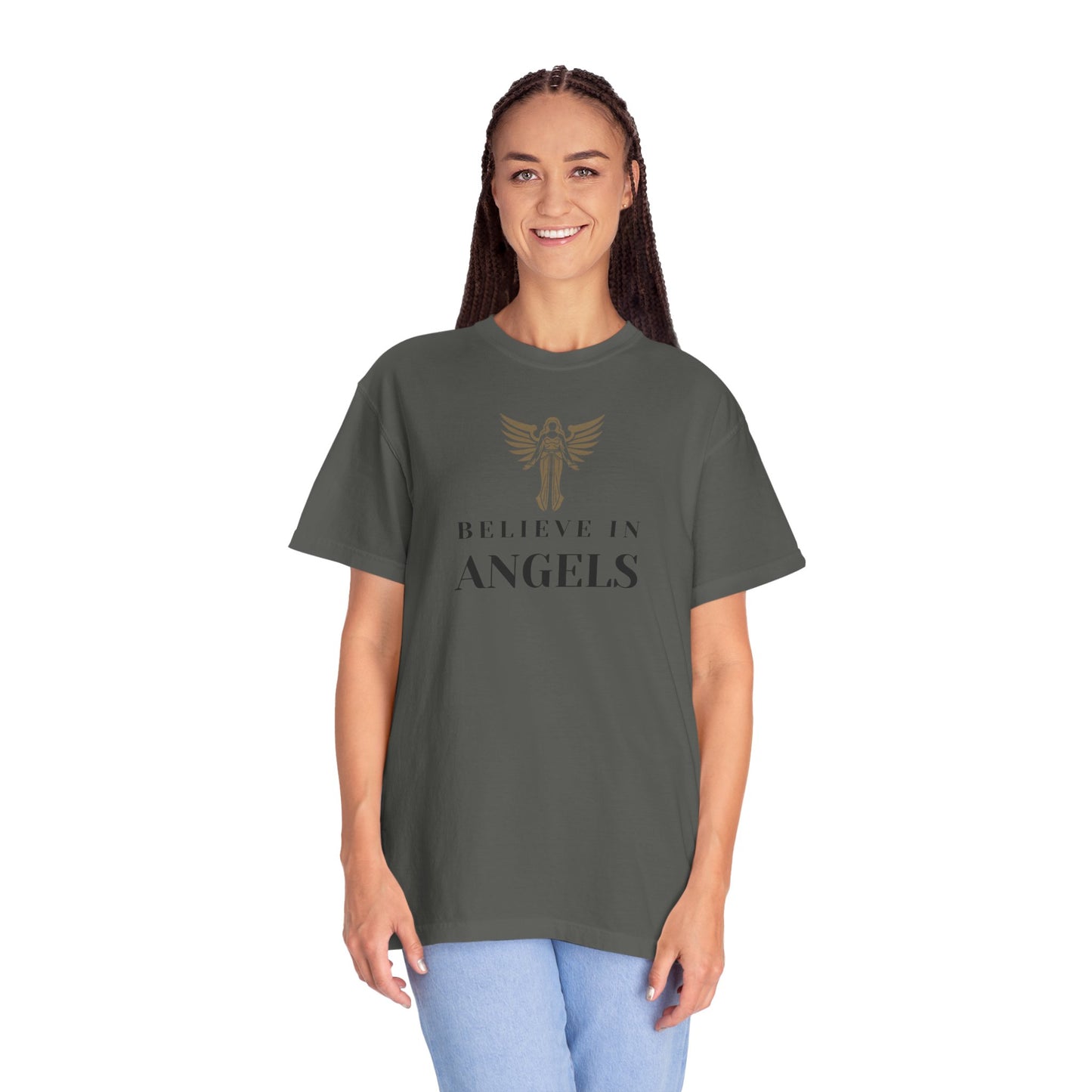 Believe in Angels Unisex T-Shirt for Spiritual Seekers, Casual Wear, Gift for Friends, Birthday Gift, Inspirational Apparel