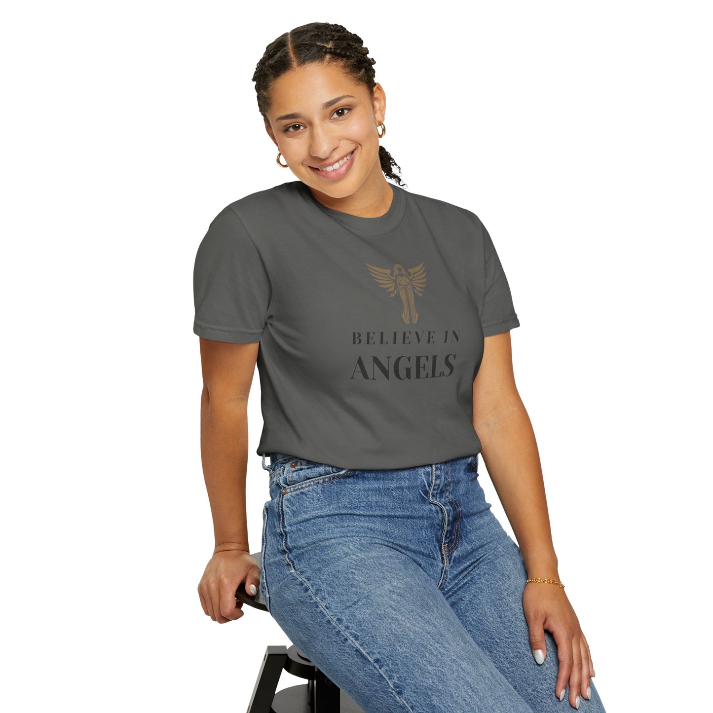 Believe in Angels Unisex T-Shirt for Spiritual Seekers, Casual Wear, Gift for Friends, Birthday Gift, Inspirational Apparel