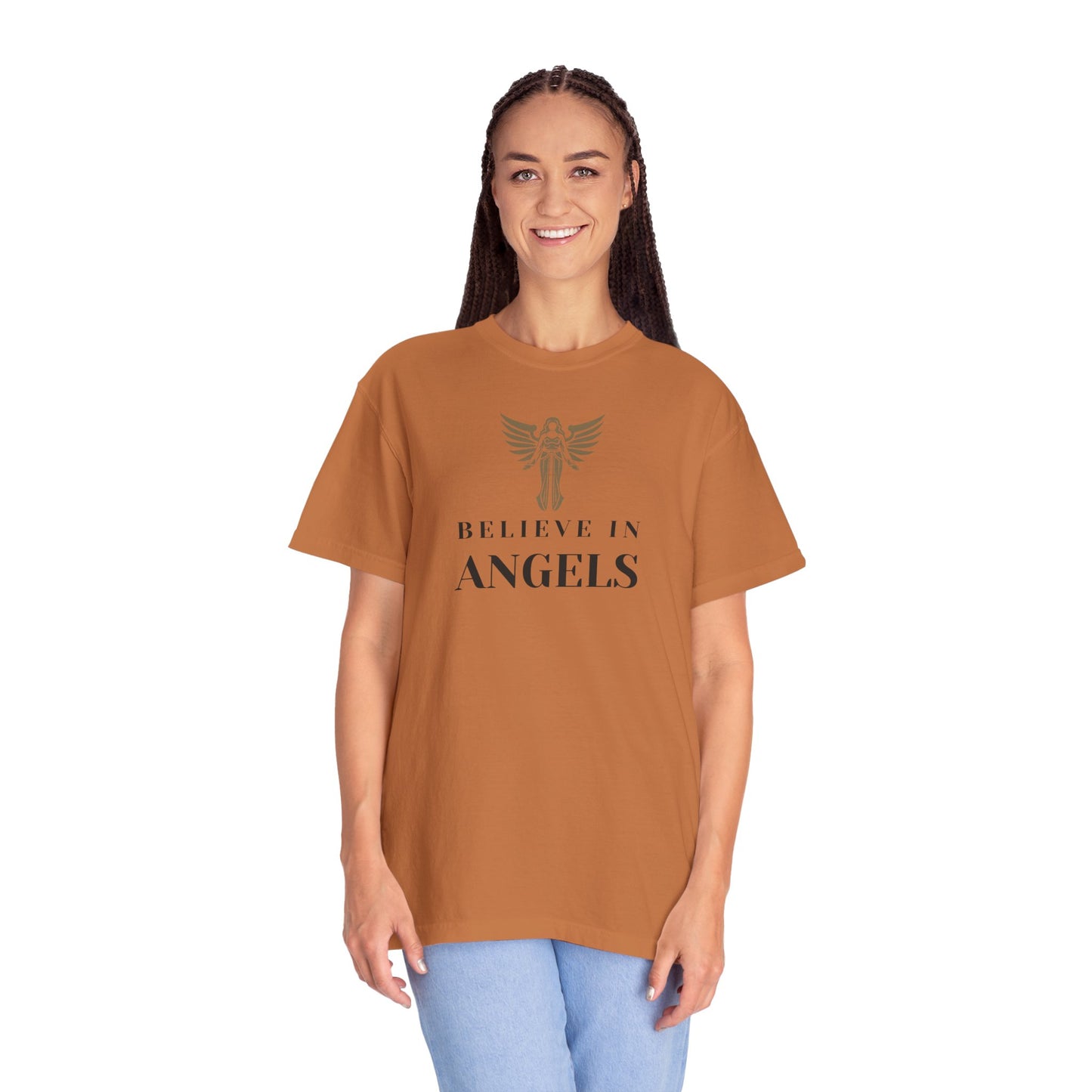 Believe in Angels Unisex T-Shirt for Spiritual Seekers, Casual Wear, Gift for Friends, Birthday Gift, Inspirational Apparel
