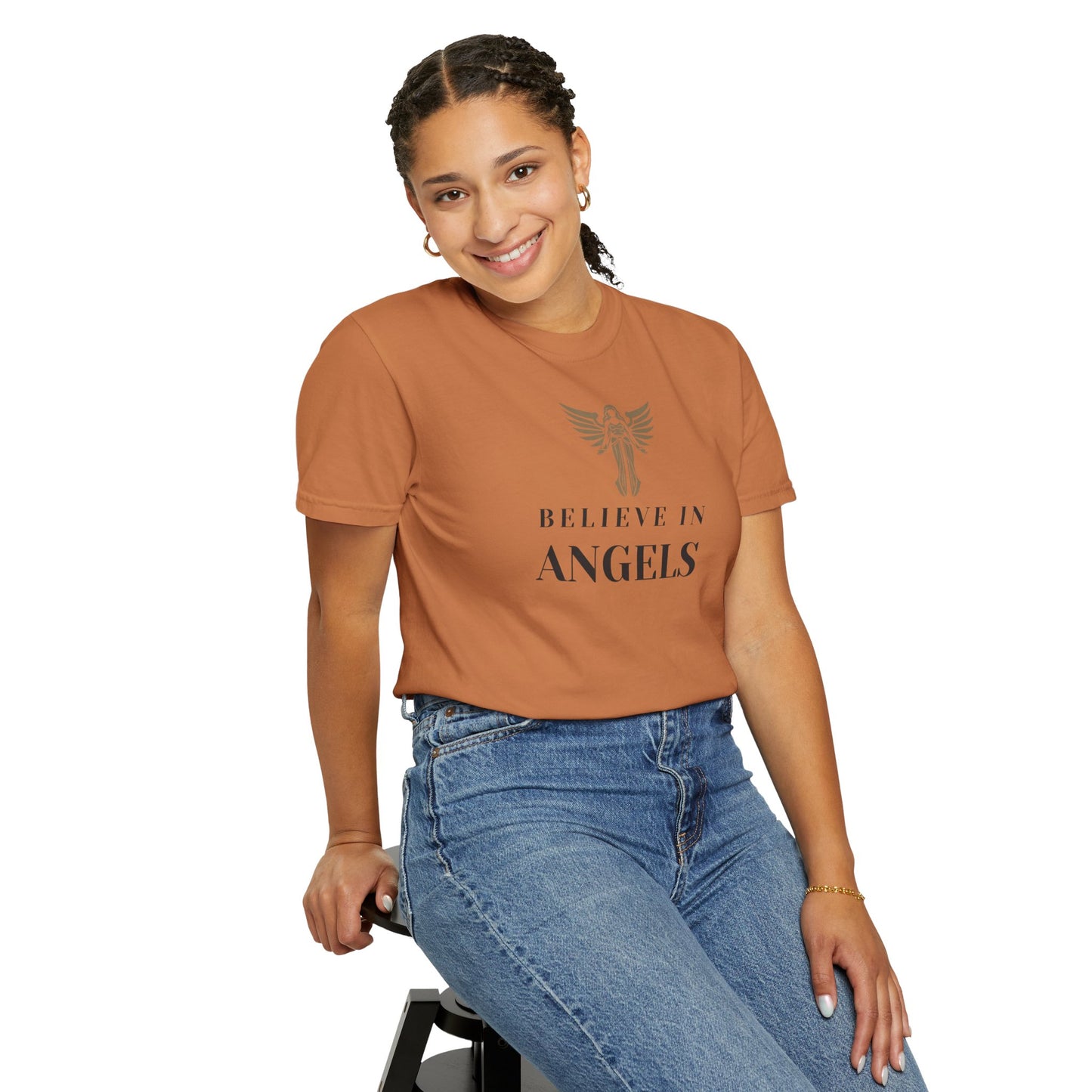 Believe in Angels Unisex T-Shirt for Spiritual Seekers, Casual Wear, Gift for Friends, Birthday Gift, Inspirational Apparel