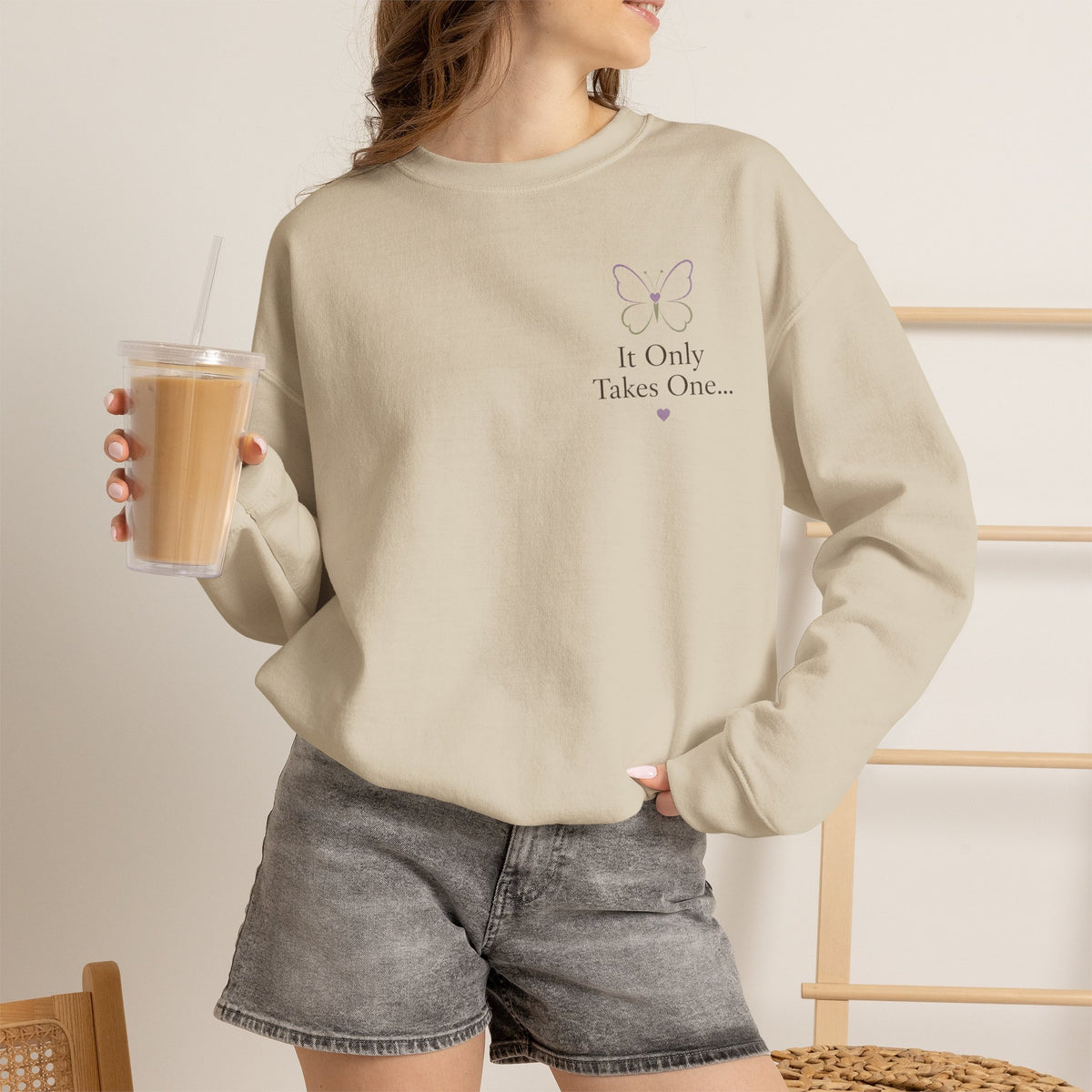 It Only Takes One... Helping Hand Crewneck Sweatshirt