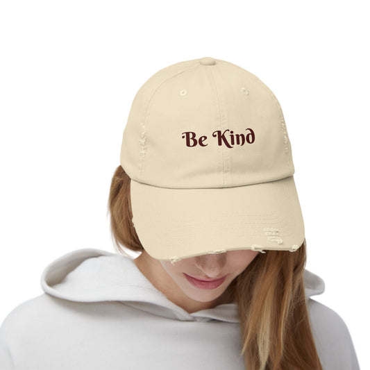 Be Kind Distressed Cap — Embroidered 'Be Kind' Baseball Hat - Kindcore ComfortsBe Kind Distressed Cap — Embroidered 'Be Kind' Baseball HatOne sizeHatsPrintifyKindcore Comforts28396753714443000589