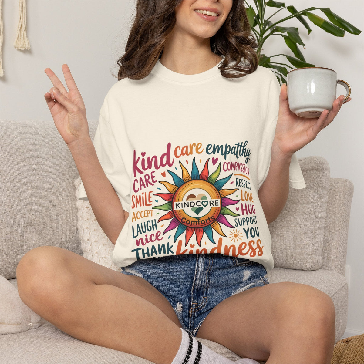 Bright & Colorful Inspiring Garment-Dyed T-Shirt - Kindcore ComfortsBright & Colorful Inspiring Garment-Dyed T-Shirt - Kindcore ComfortsST-ShirtPrintifyKindcore Comforts17863494731940745479