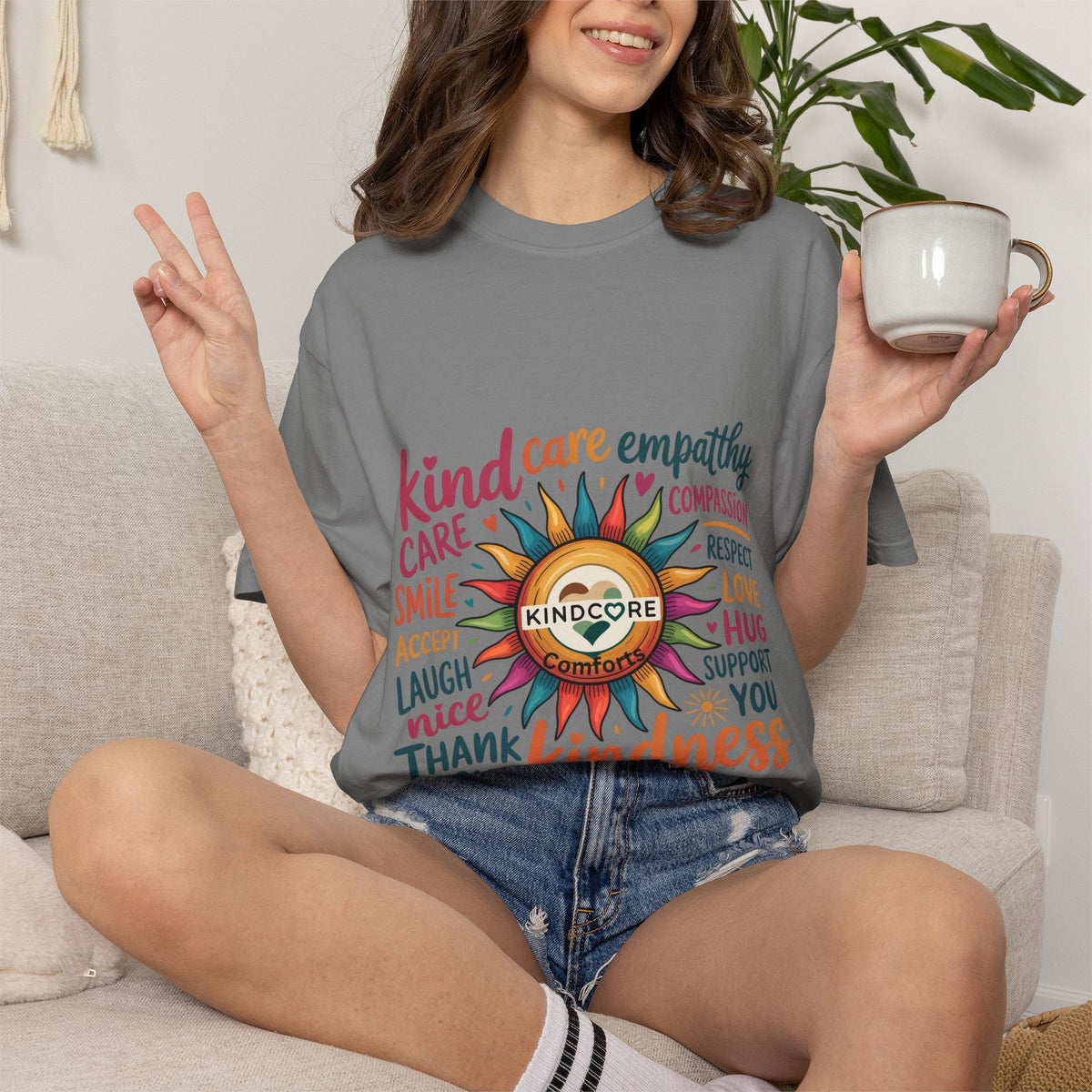 Bright & Colorful Inspiring Garment-Dyed T-Shirt - Kindcore ComfortsBright & Colorful Inspiring Garment-Dyed T-Shirt - Kindcore ComfortsST-ShirtPrintifyKindcore Comforts28958078976467846210