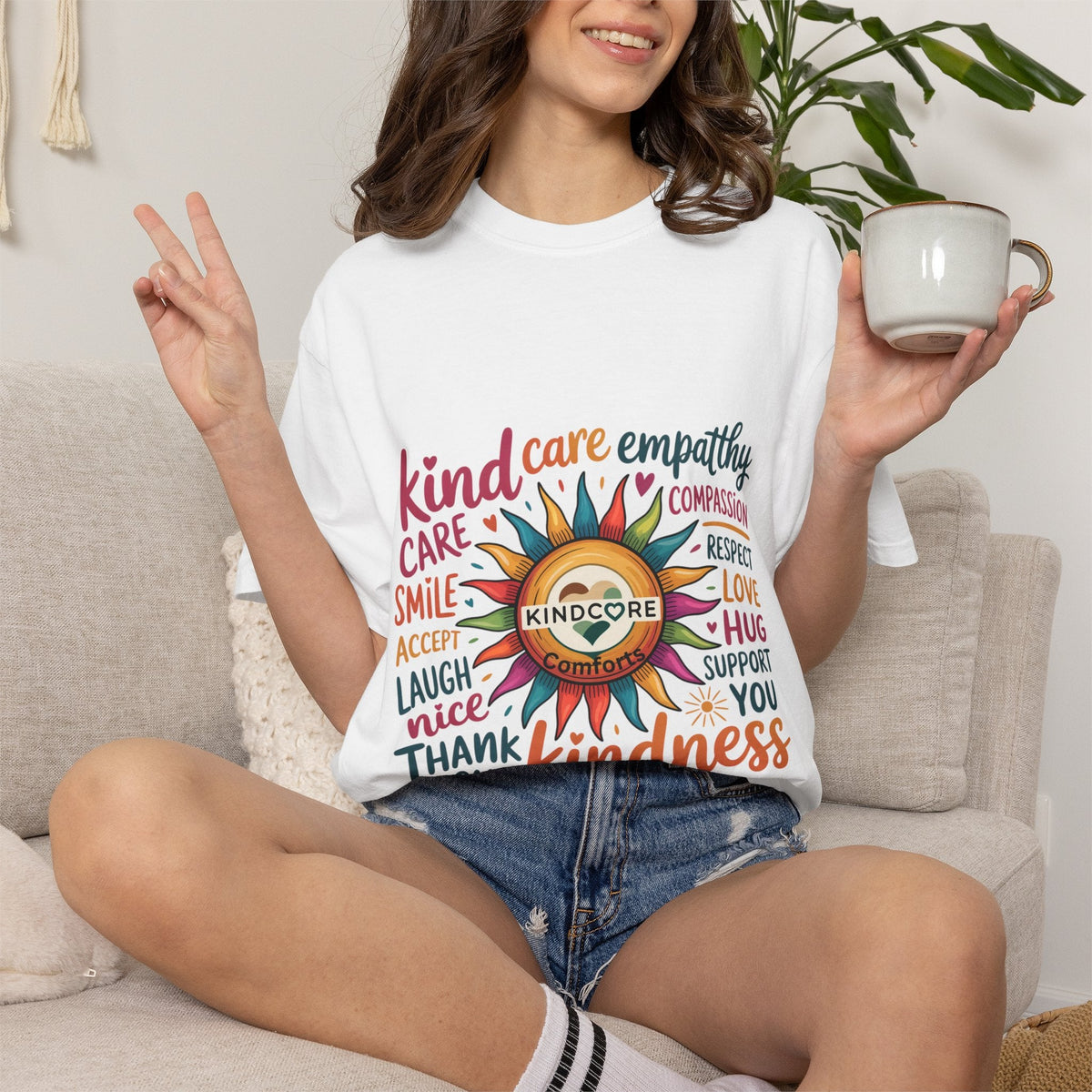 Bright & Colorful Inspiring Garment-Dyed T-Shirt - Kindcore ComfortsBright & Colorful Inspiring Garment-Dyed T-Shirt - Kindcore ComfortsST-ShirtPrintifyKindcore Comforts26560531454030040060