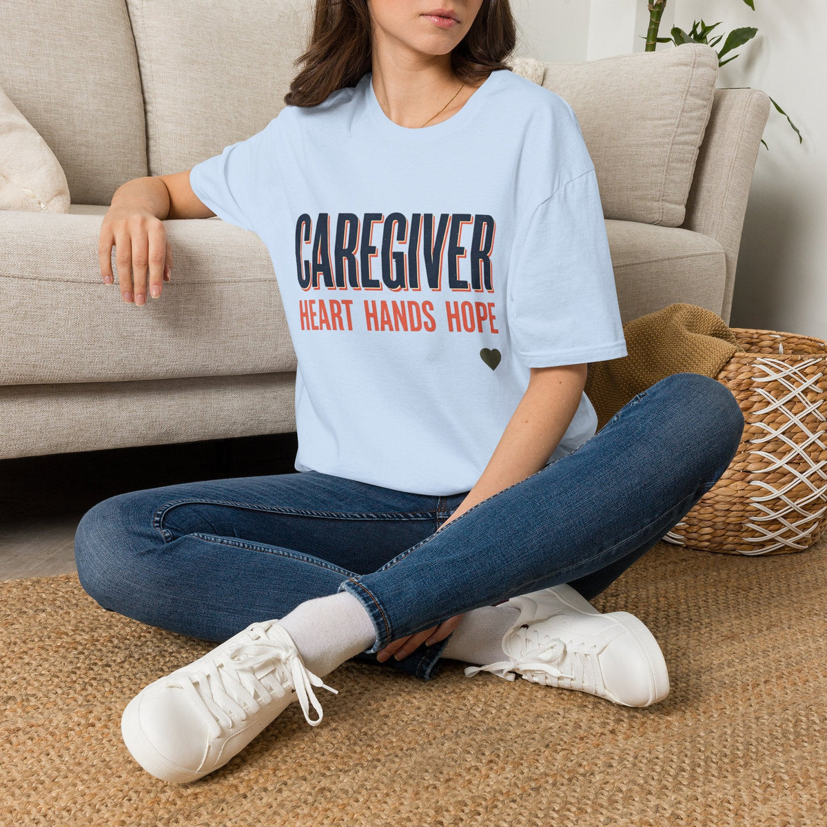 Caregiver Heart Hands Graphic Tee - Cozy Inspirational T-Shirt for Women - Kindcore ComfortsCaregiver Heart Hands Graphic Tee - Cozy Inspirational T-Shirt for WomenST-ShirtPrintifyKindcore Comforts49233883628295879994