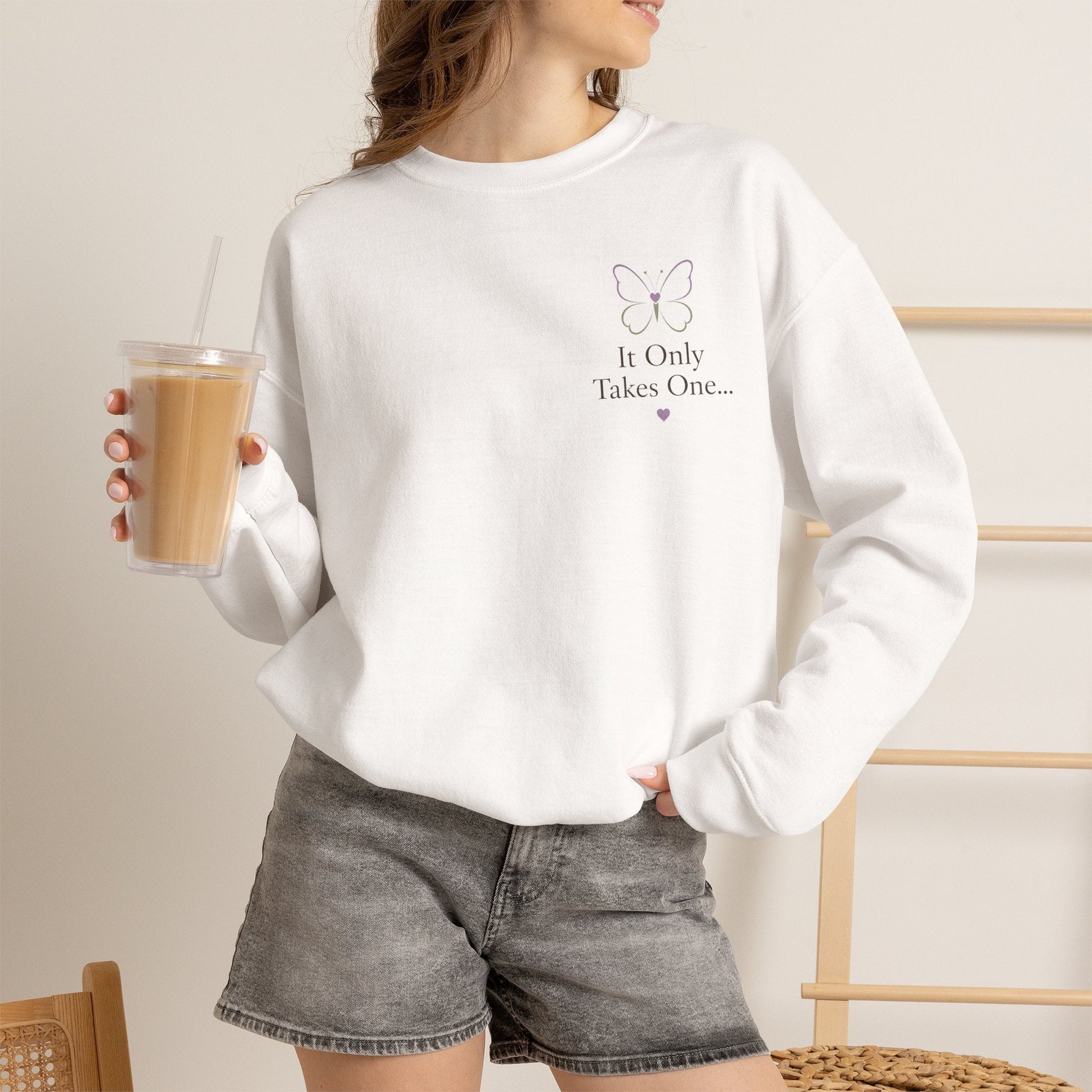 Helping Hand Sweatshirt — "Kindness Is Contagious" Crewneck - Kindcore ComfortsHelping Hand Sweatshirt — "Kindness Is Contagious" CrewneckNavySweatshirtPrintifyKindcore Comforts20457205540492320677