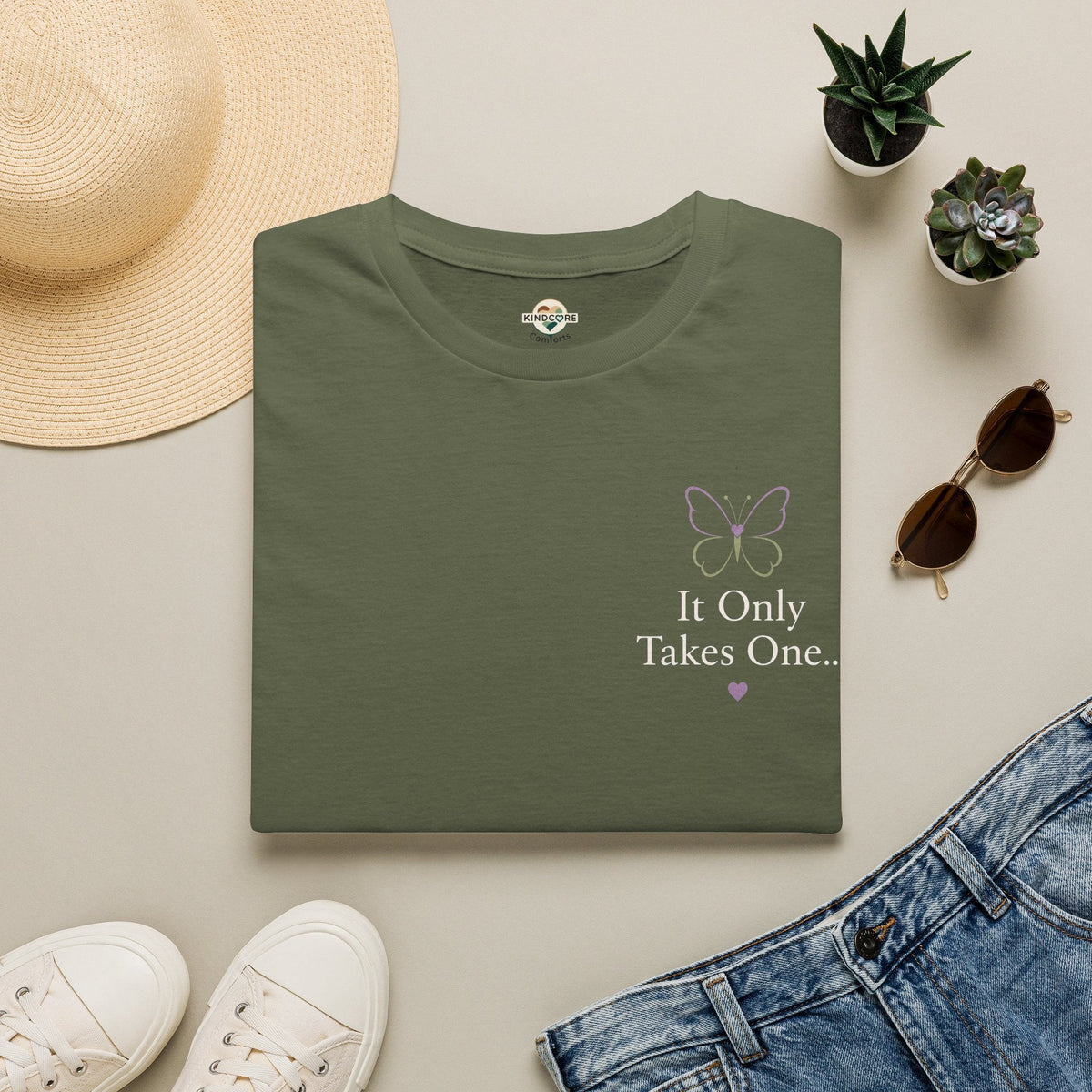 It Only Takes One Kind Word T-Shirt - For Women - Kindcore ComfortsIt Only Takes One Kind Word T-Shirt - For WomenST-ShirtPrintifyKindcore Comforts18032923292309249036