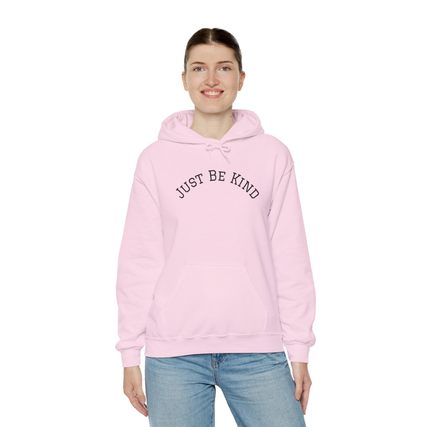 Just Be Kind Hoodie Sweatshirt - Kindcore ComfortsJust Be Kind Hoodie Sweatshirt - Kindcore ComfortsLight PinkHoodiePrintifyKindcore Comforts26983744232673177694