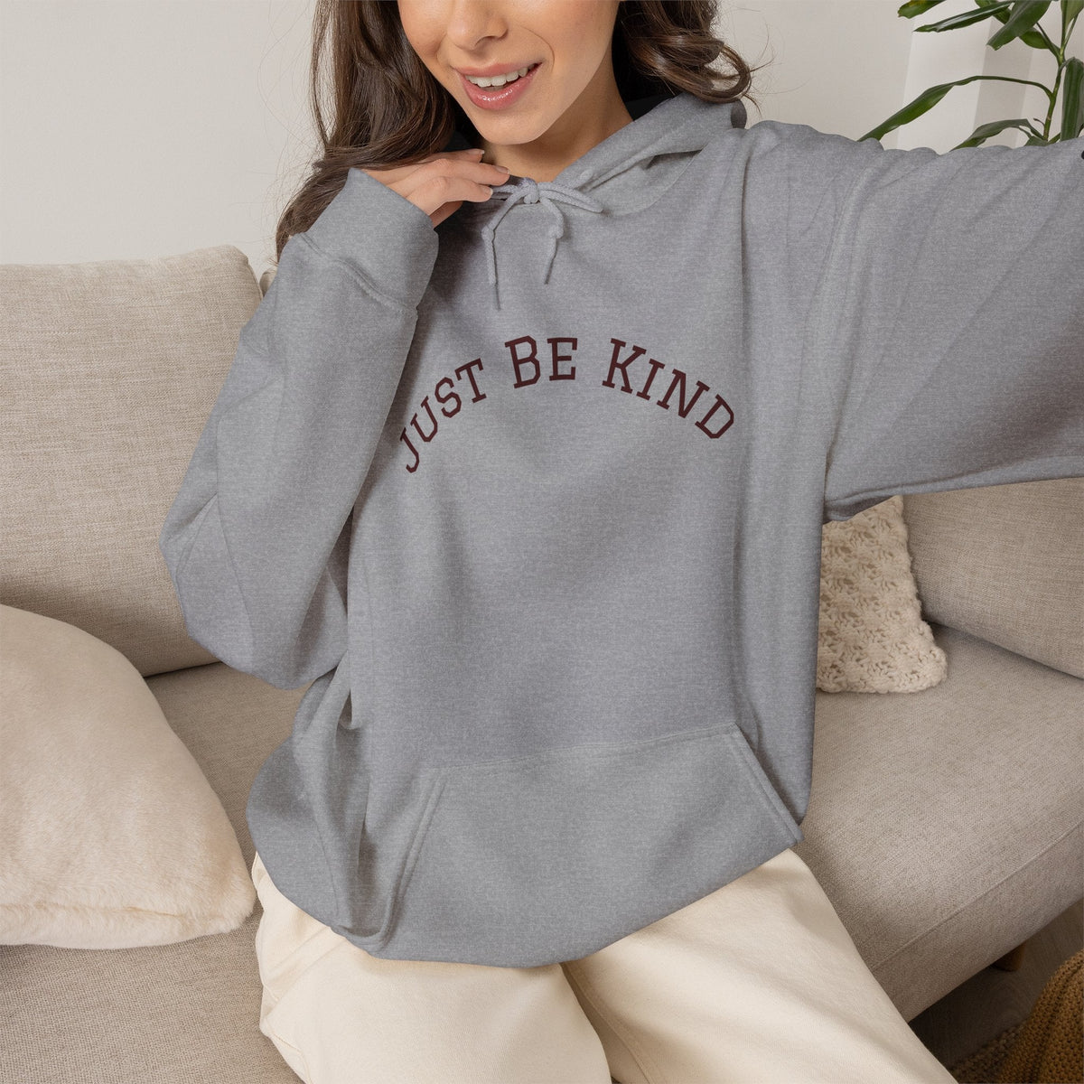 Just Be Kind Hoodie Sweatshirt - Kindcore ComfortsJust Be Kind Hoodie SweatshirtSport GreyHoodiePrintifyKindcore Comforts18700252714132491067