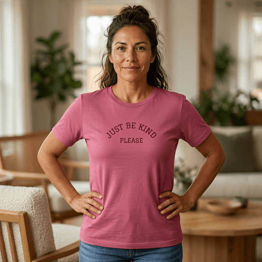 Just Be Kind Please Embroidered Tee — Kindness Message T‑Shirt - Kindcore ComfortsJust Be Kind Please Embroidered Tee — Kindness Message T‑Shirt - Kindcore ComfortsST-ShirtPrintifyKindcore Comforts12438056816207553593