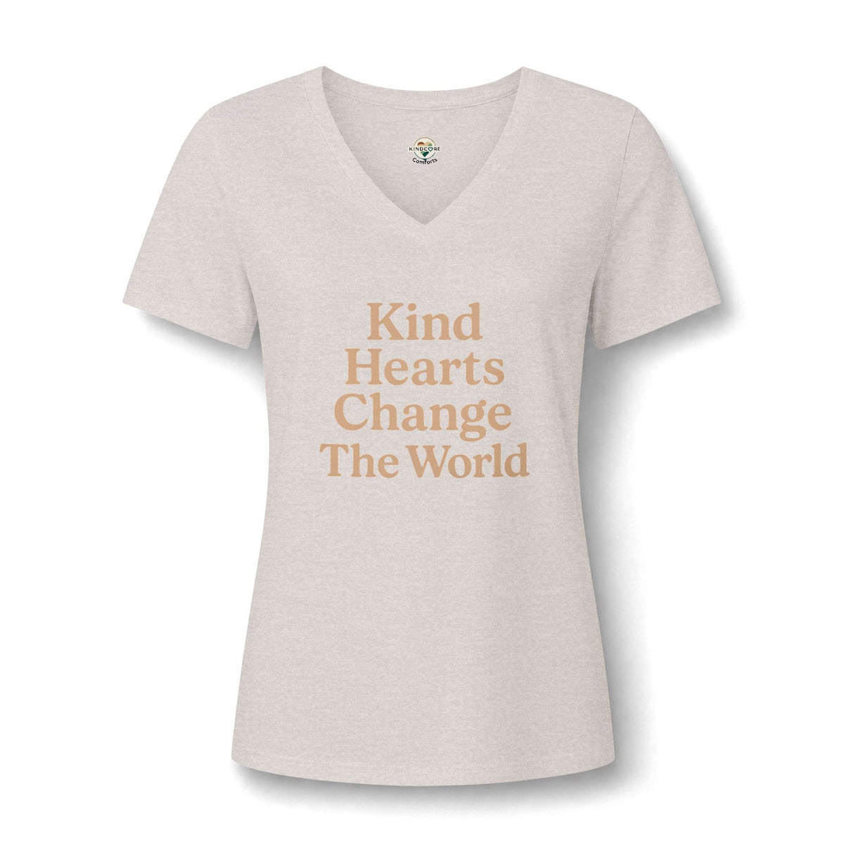 Kind Hearts V-Neck Tee - Kindcore ComfortsKind Hearts V-Neck TeeST-ShirtPrintifyKindcore Comforts39324123491358257696