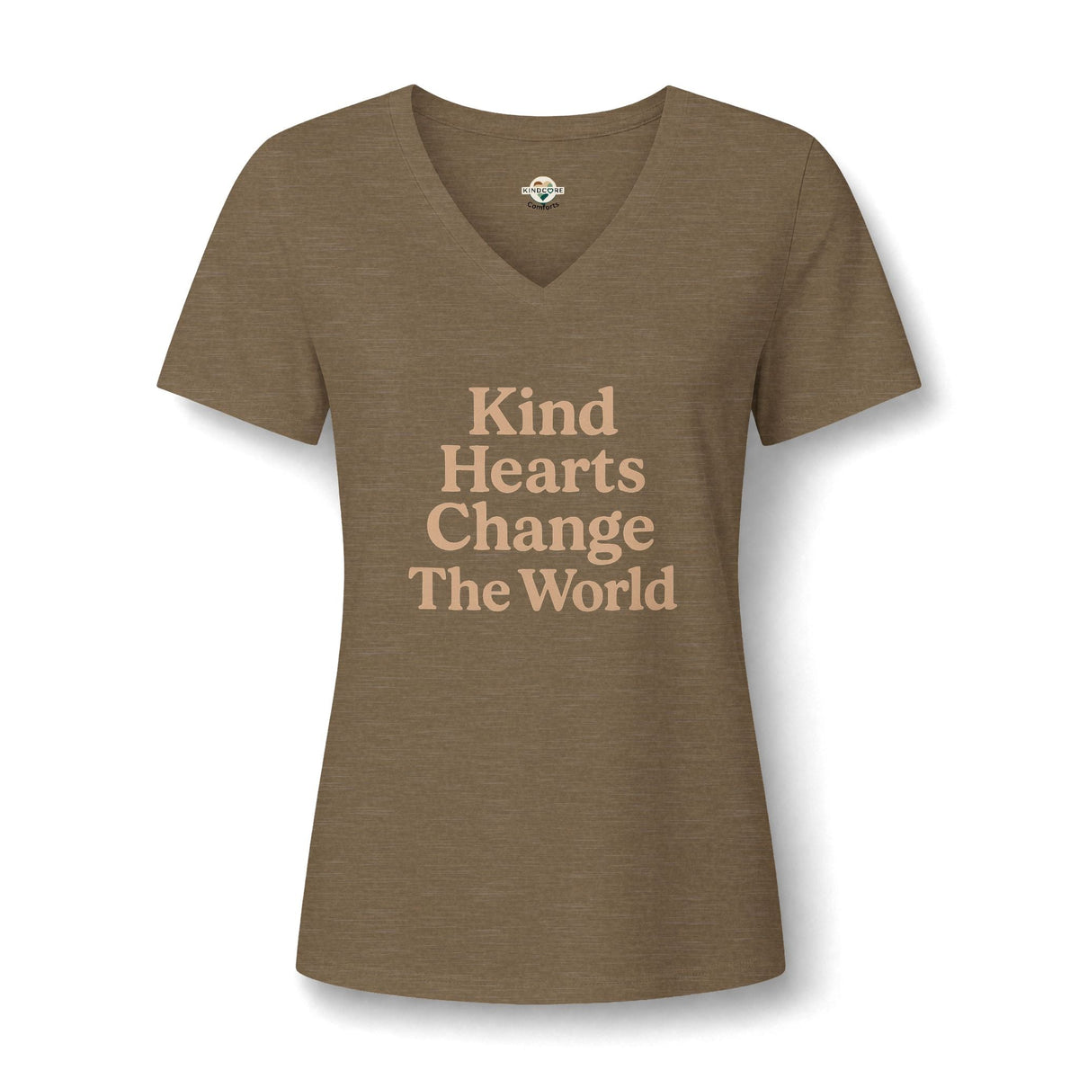 Kind Hearts V-Neck Tee - Kindcore ComfortsKind Hearts V-Neck TeeST-ShirtPrintifyKindcore Comforts79036754631167288741