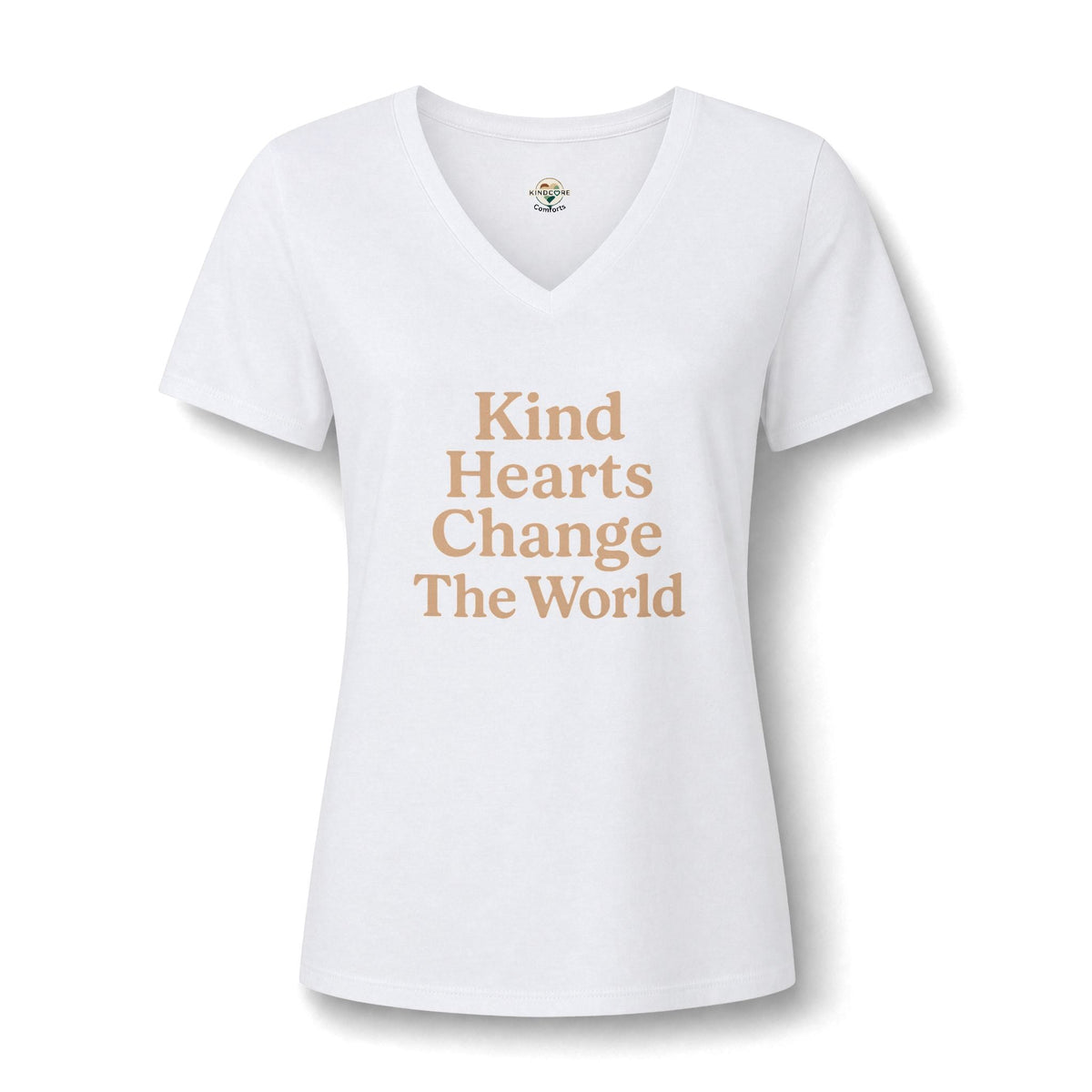 Kind Hearts V-Neck Tee - Kindcore ComfortsKind Hearts V-Neck TeeST-ShirtPrintifyKindcore Comforts14805679171952686479