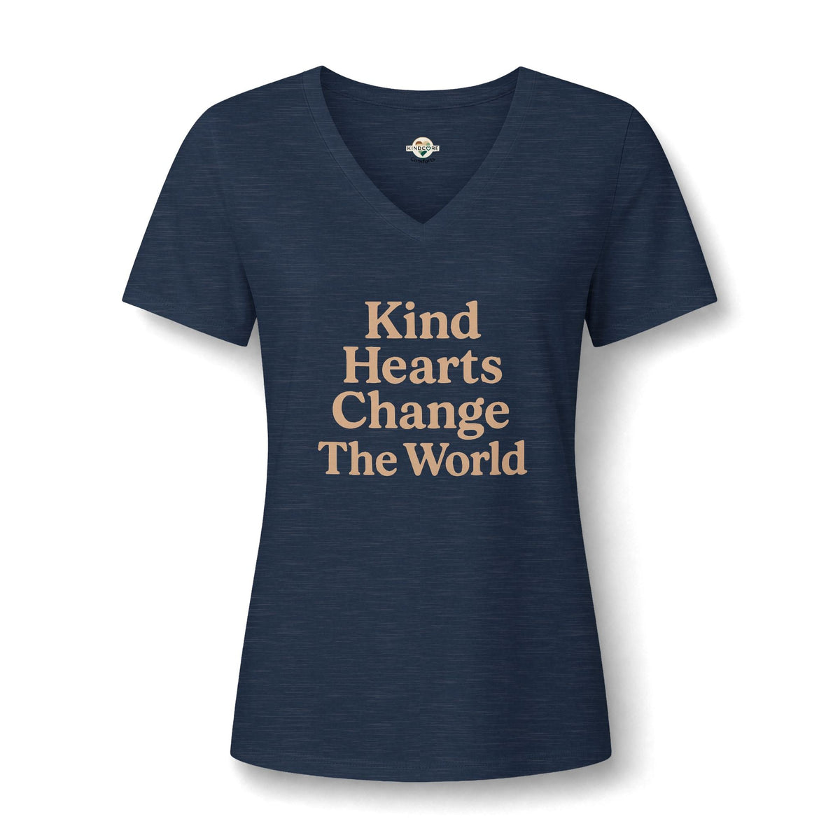 Kind Hearts V-Neck Tee - Kindcore ComfortsKind Hearts V-Neck TeeST-ShirtPrintifyKindcore Comforts22427817310012367385