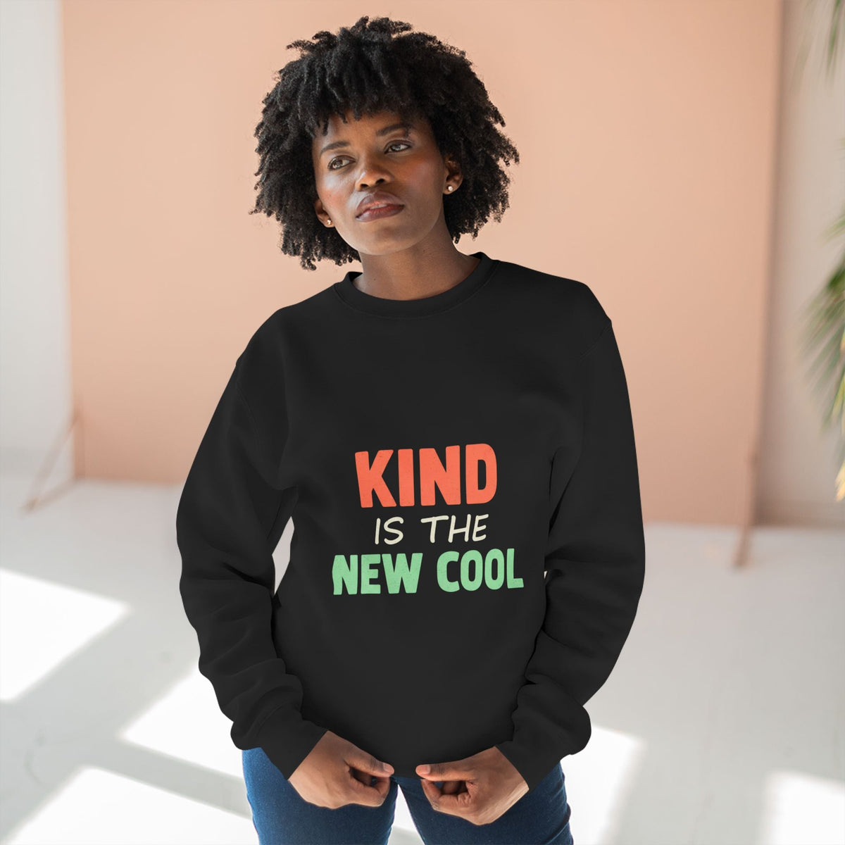 Kind Is the New Cool Crewneck Sweatshirt - Kindcore ComfortsKind Is the New Cool Crewneck SweatshirtBlackSweatshirtPrintifyKindcore Comforts26351019141353602449
