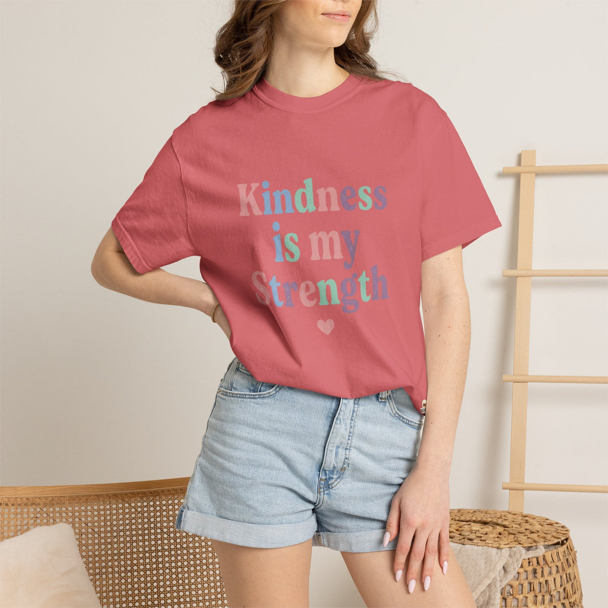Kindness Is My Strength T-Shirt — Inspirational Positive Message Tee - Kindcore ComfortsKindness Is My Strength T-Shirt — Inspirational Positive Message TeeST-ShirtPrintifyKindcore Comforts74745009092659000277