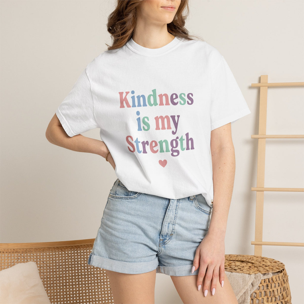 Kindness Is My Strength T-Shirt — Inspirational Positive Message Tee - Kindcore ComfortsKindness Is My Strength T-Shirt — Inspirational Positive Message TeeST-ShirtPrintifyKindcore Comforts13738858778626640037