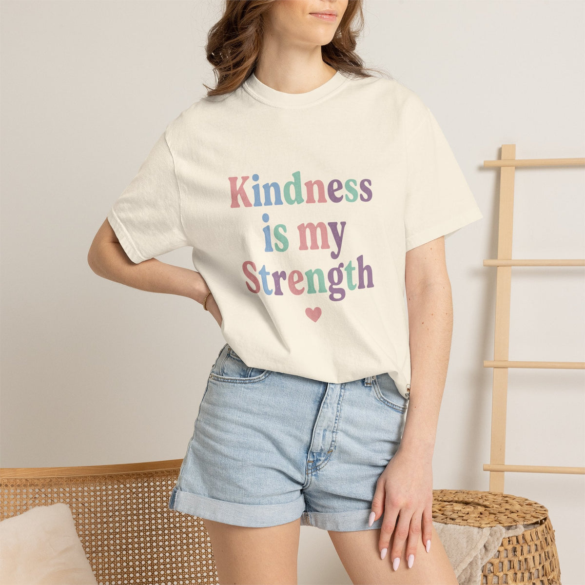 Kindness Is My Strength T-Shirt — Inspirational Positive Message Tee - Kindcore ComfortsKindness Is My Strength T-Shirt — Inspirational Positive Message TeeST-ShirtPrintifyKindcore Comforts69429066693805775629