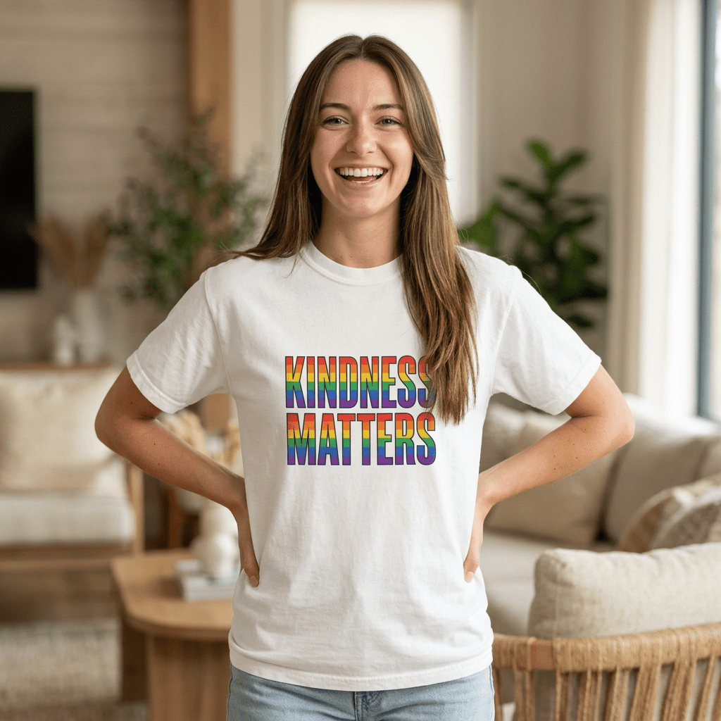 Kindness Matters Rainbow T-Shirt - Kindcore ComfortsKindness Matters Rainbow T-ShirtST-ShirtPrintifyKindcore Comforts11977372637594666797