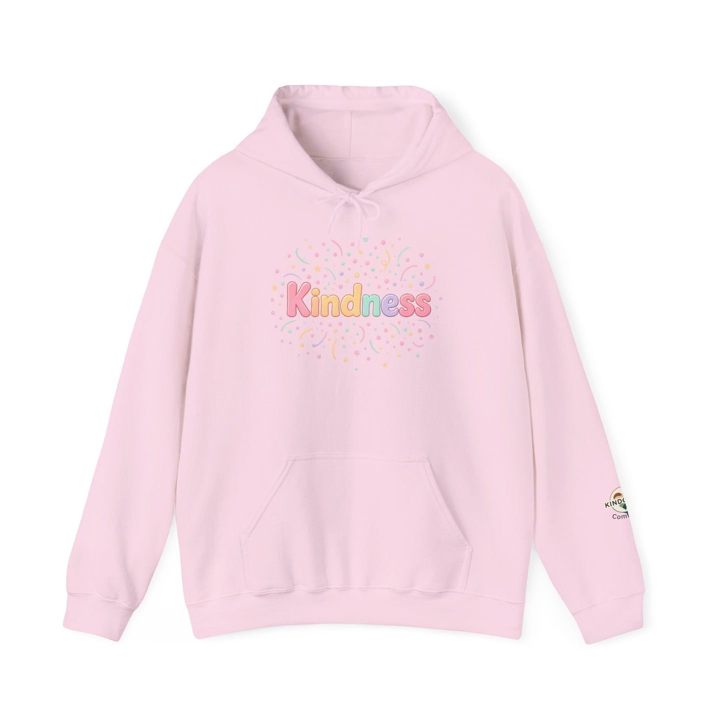 Kindness Pastel Hoodie – Cute Rainbow ‘Kindness’ Graphic hoodie - Kindcore ComfortsKindness Pastel Hoodie – Cute Rainbow ‘Kindness’ Graphic hoodie - Kindcore ComfortsLight PinkHoodiePrintifyKindcore Comforts20696810332528101482