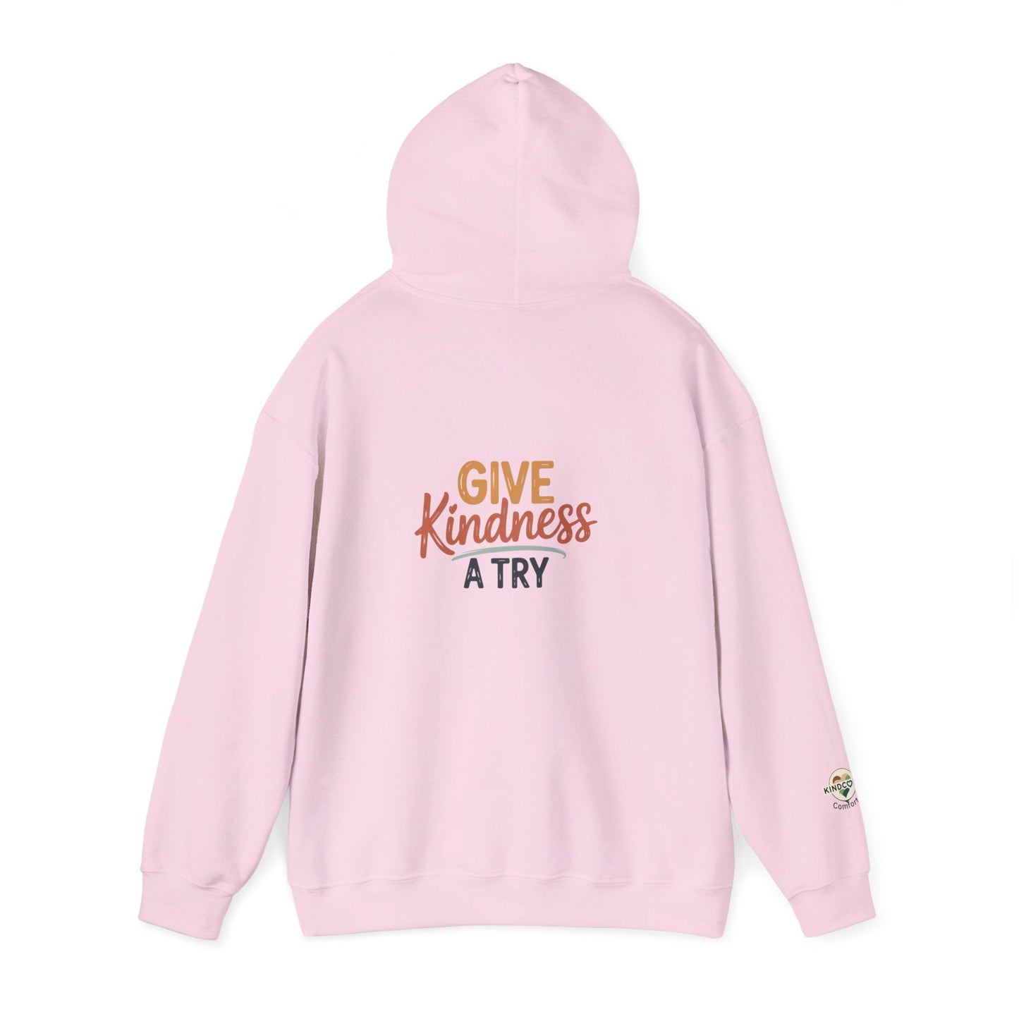 Kindness Works Unisex Hooded Sweatshirt - Kindcore ComfortsKindness Works Unisex Hooded SweatshirtLight PinkHoodiePrintifyKindcore Comforts18891495326953343232