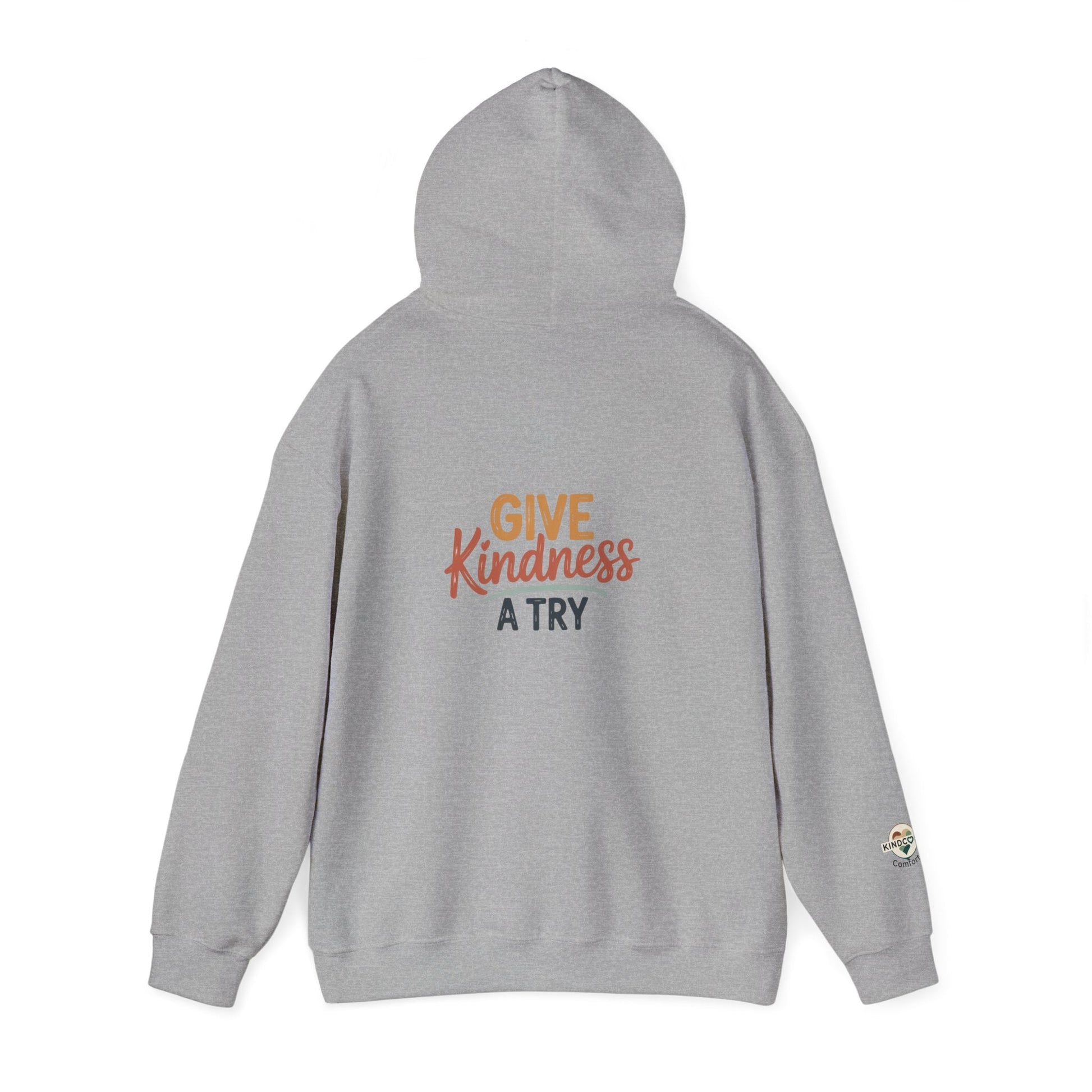 Kindness Works Unisex Hooded Sweatshirt - Kindcore ComfortsKindness Works Unisex Hooded SweatshirtSport GreyHoodiePrintifyKindcore Comforts20041017039746080088